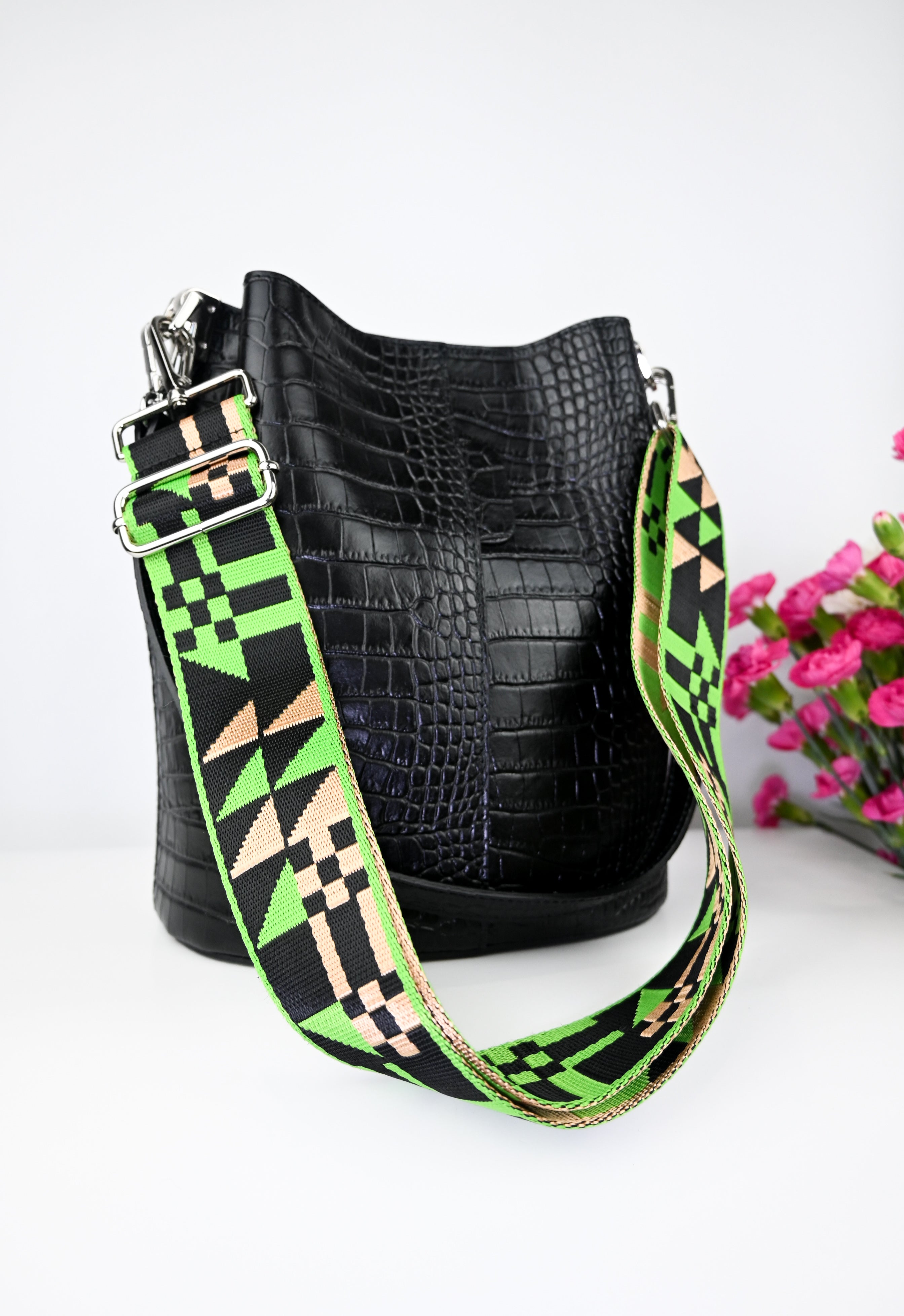 🎒 CROCO BELLA — Italian Leather Bag 🇮🇹