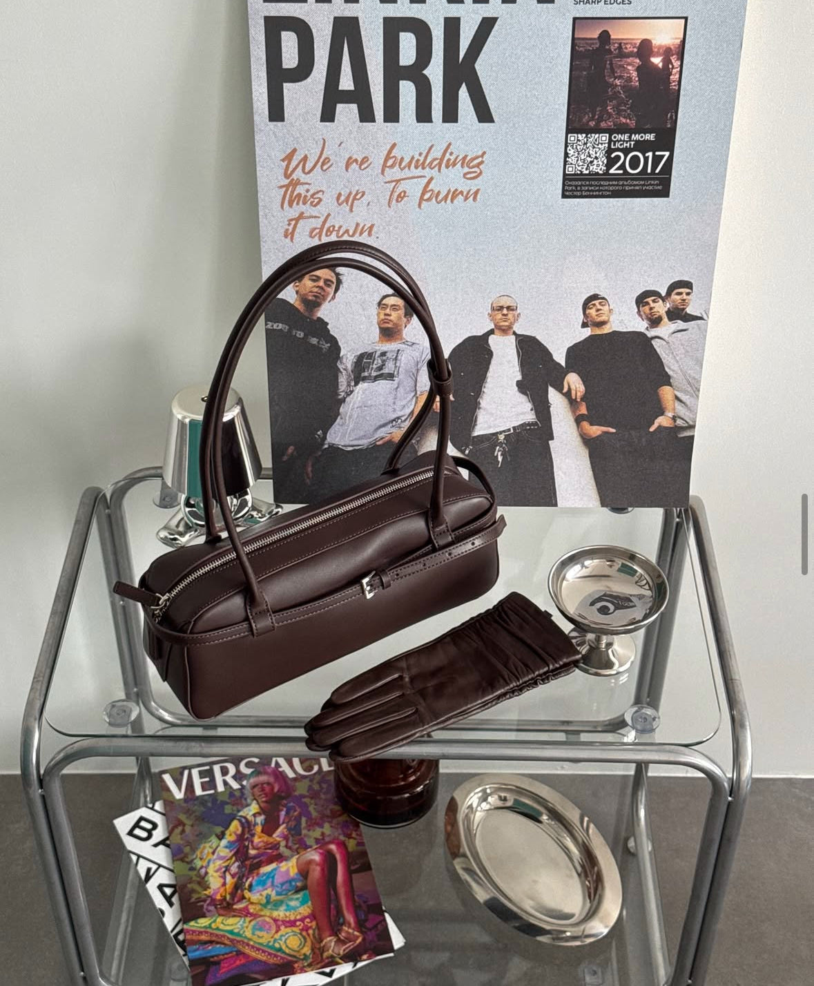 NOIR CLASSIQUE – Genuine Leather Shoulder Bag