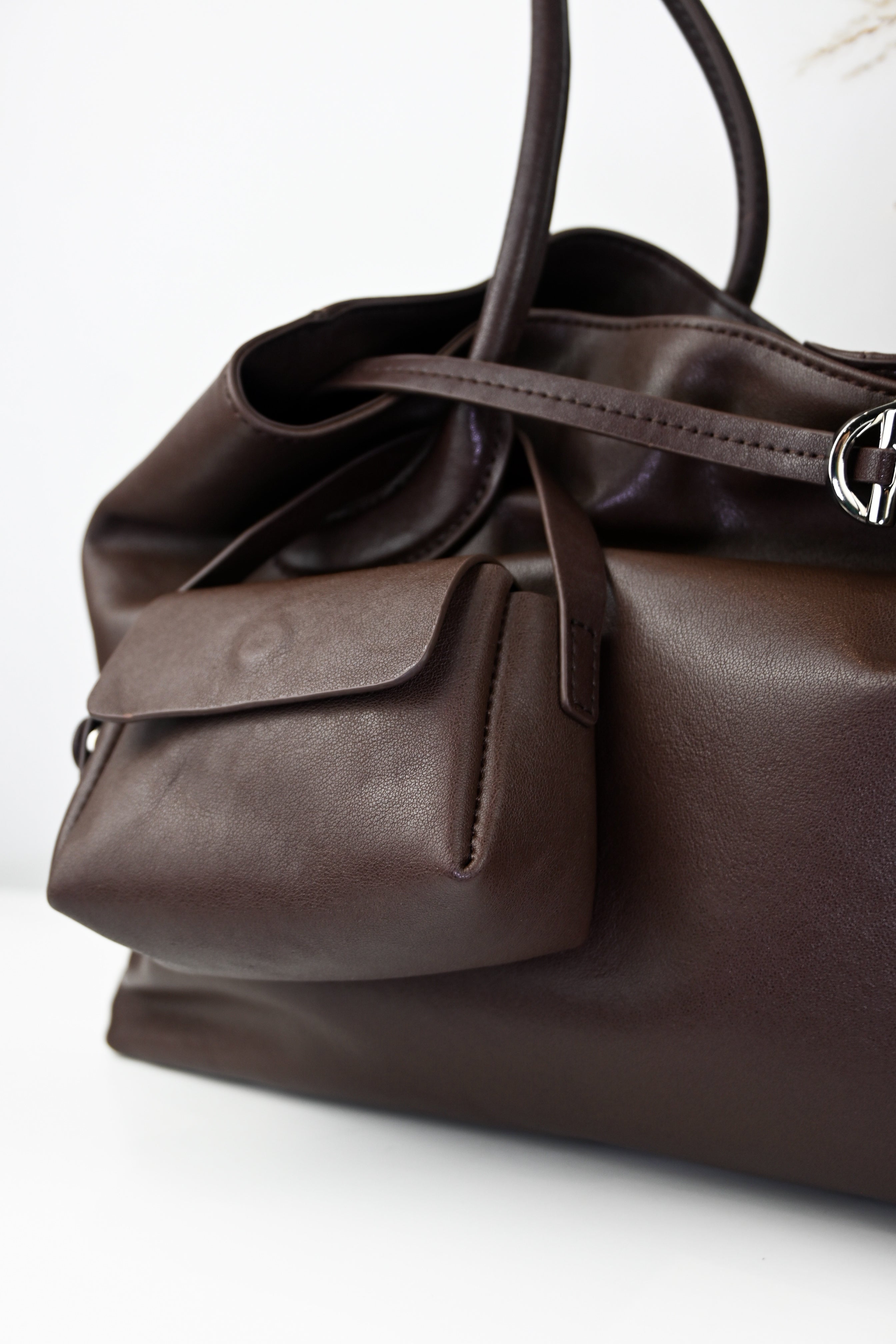 LA FORMA DUO — shoulder bag made from genuine leather and genuine suede (2 options)
