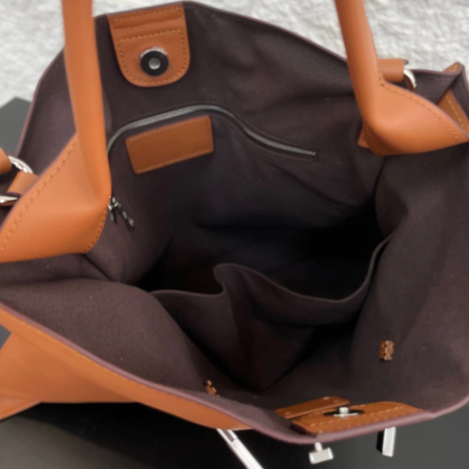 LuxeCity Leather Tote – genuine leather bag with top handle & adjustable strap, fits 14” laptop