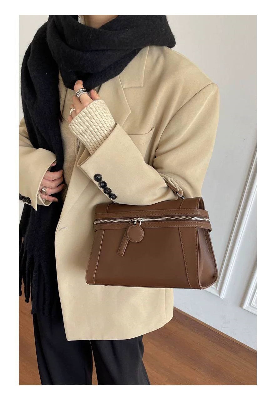 Estelle — Deep Brown Leather Bag