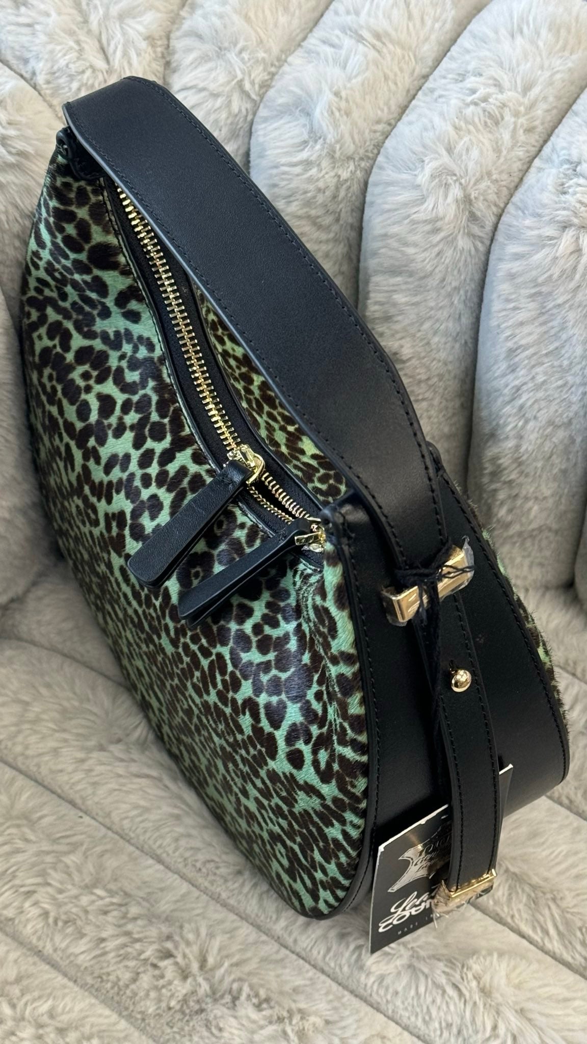 Genuine Leather and Fur Bag “Wild Elegance”