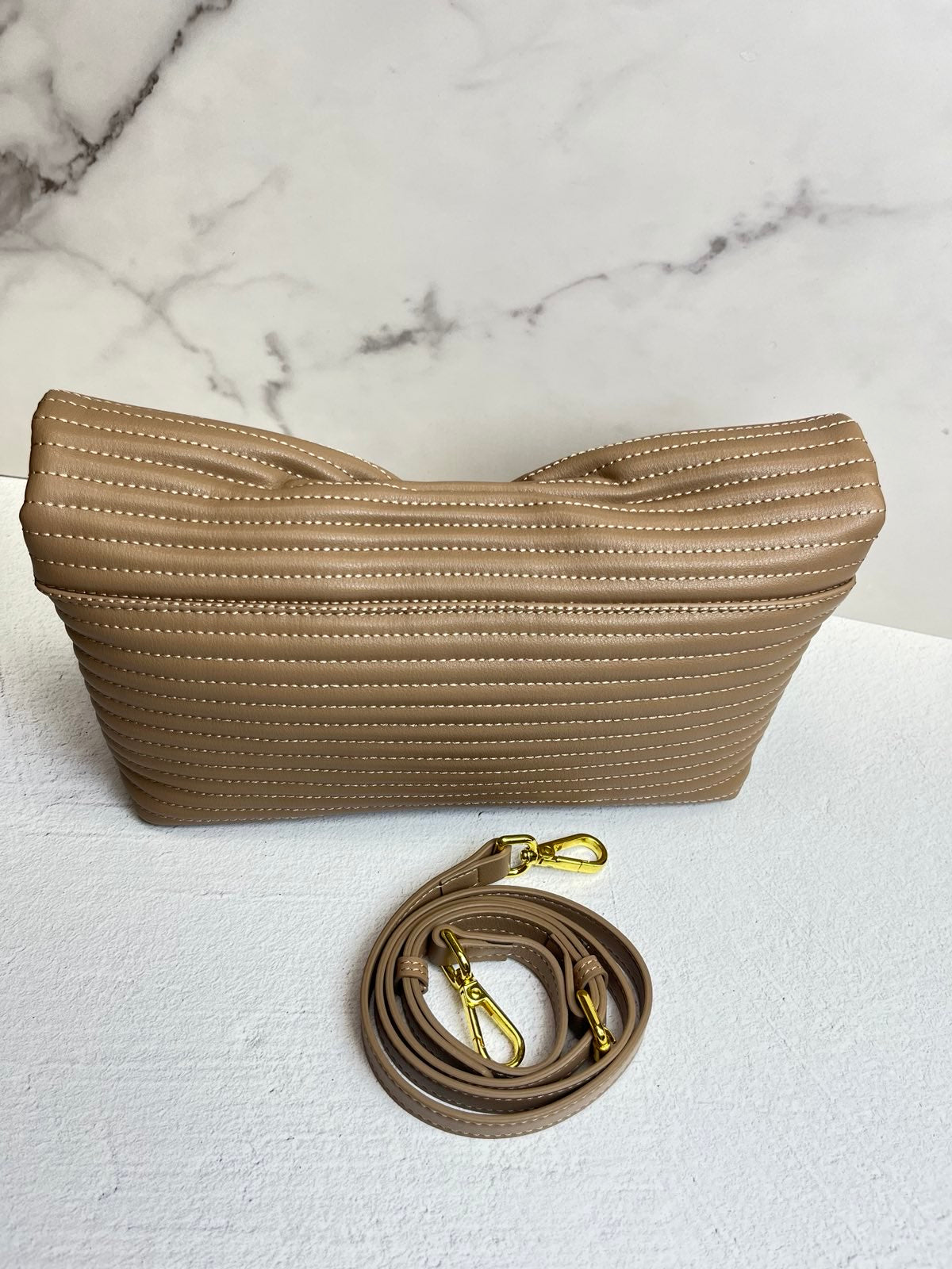 Genuine Leather Bag “Textured Grace”