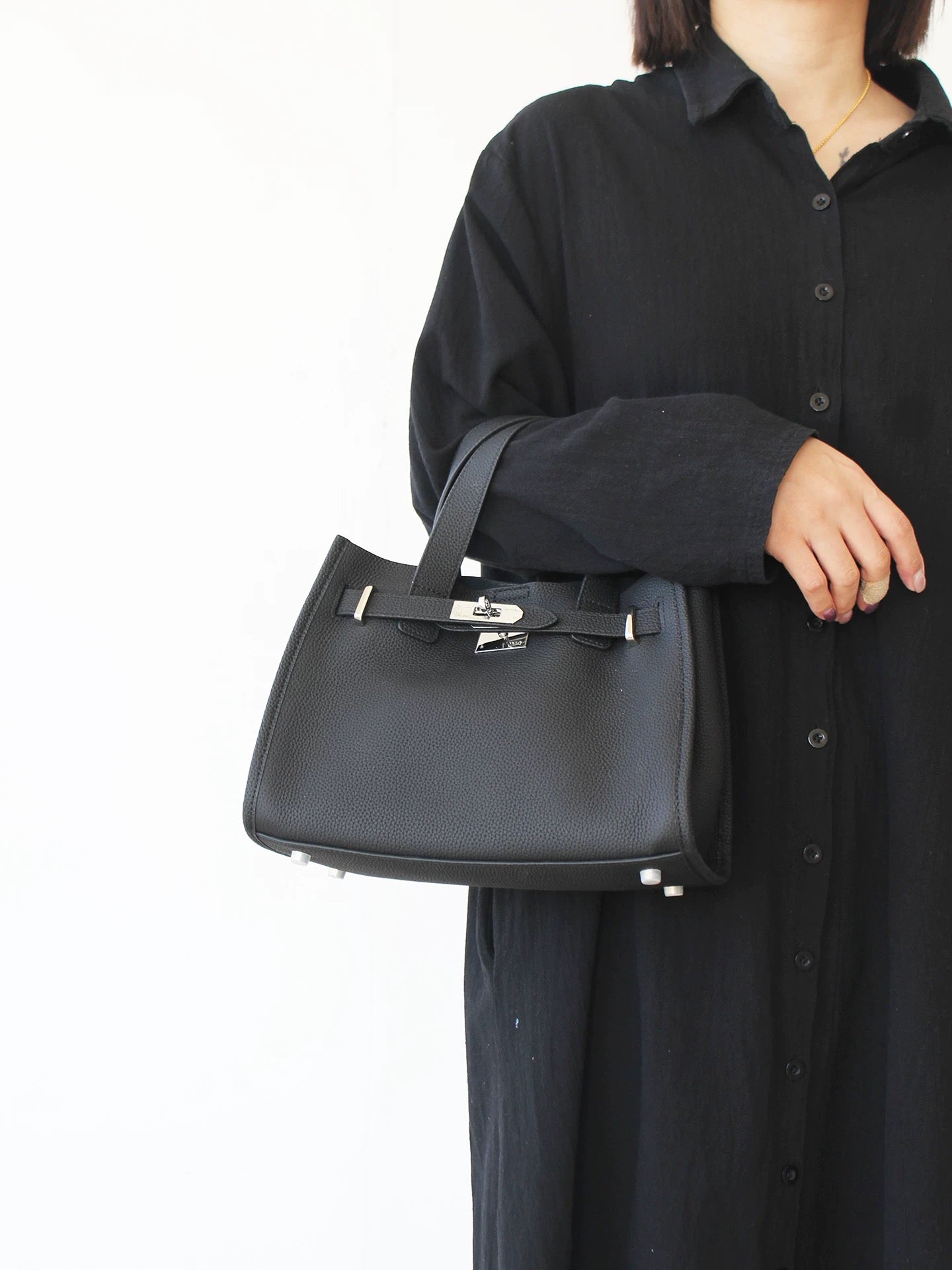 Bogdana Urban Luxe Small 👜✨ – Long Strap Leather Crossbody