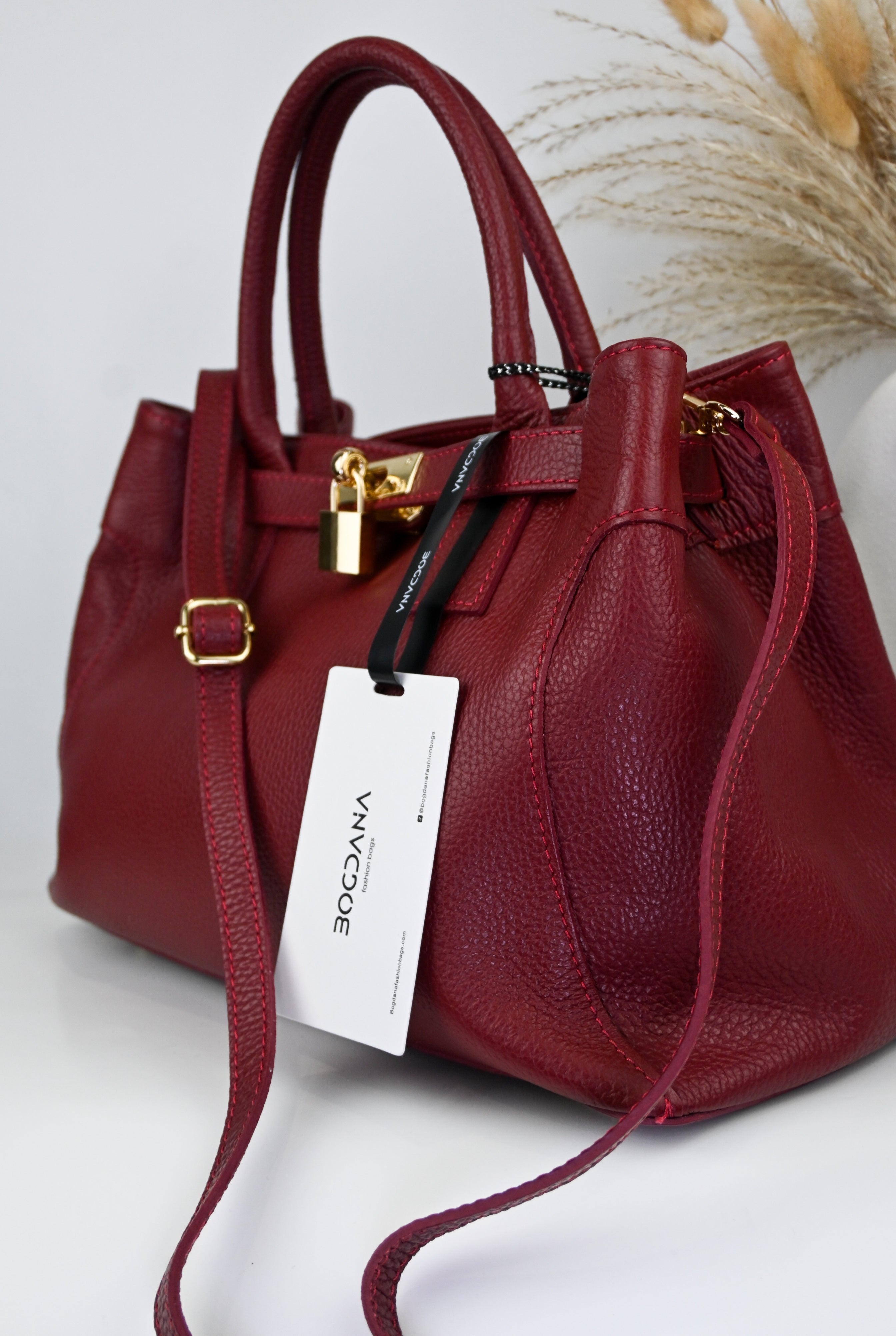 Bogdana Firenze – Genuine Leather Bag, Made in Italy 🇮🇹