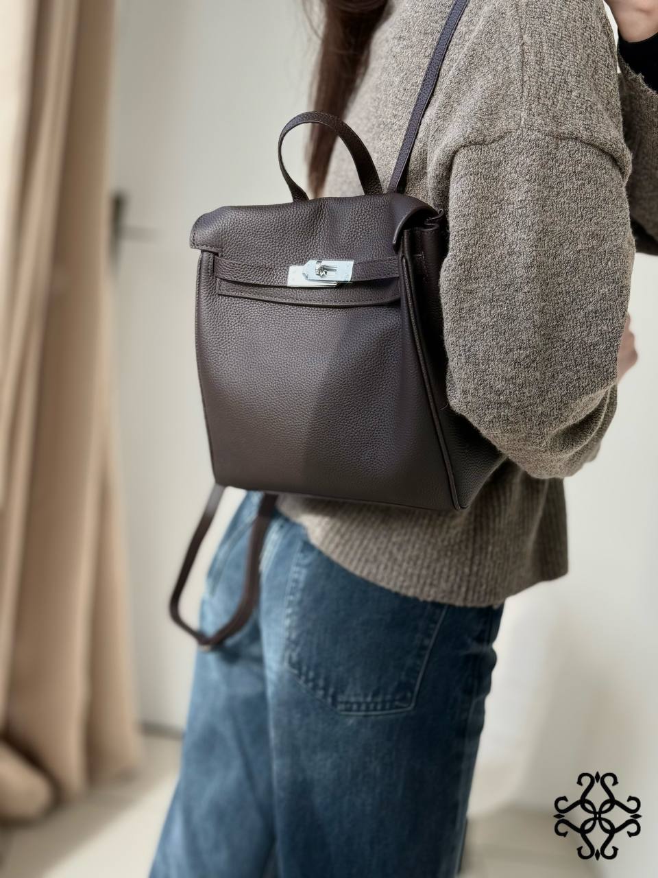 Bogdana Mini Leather Backpack