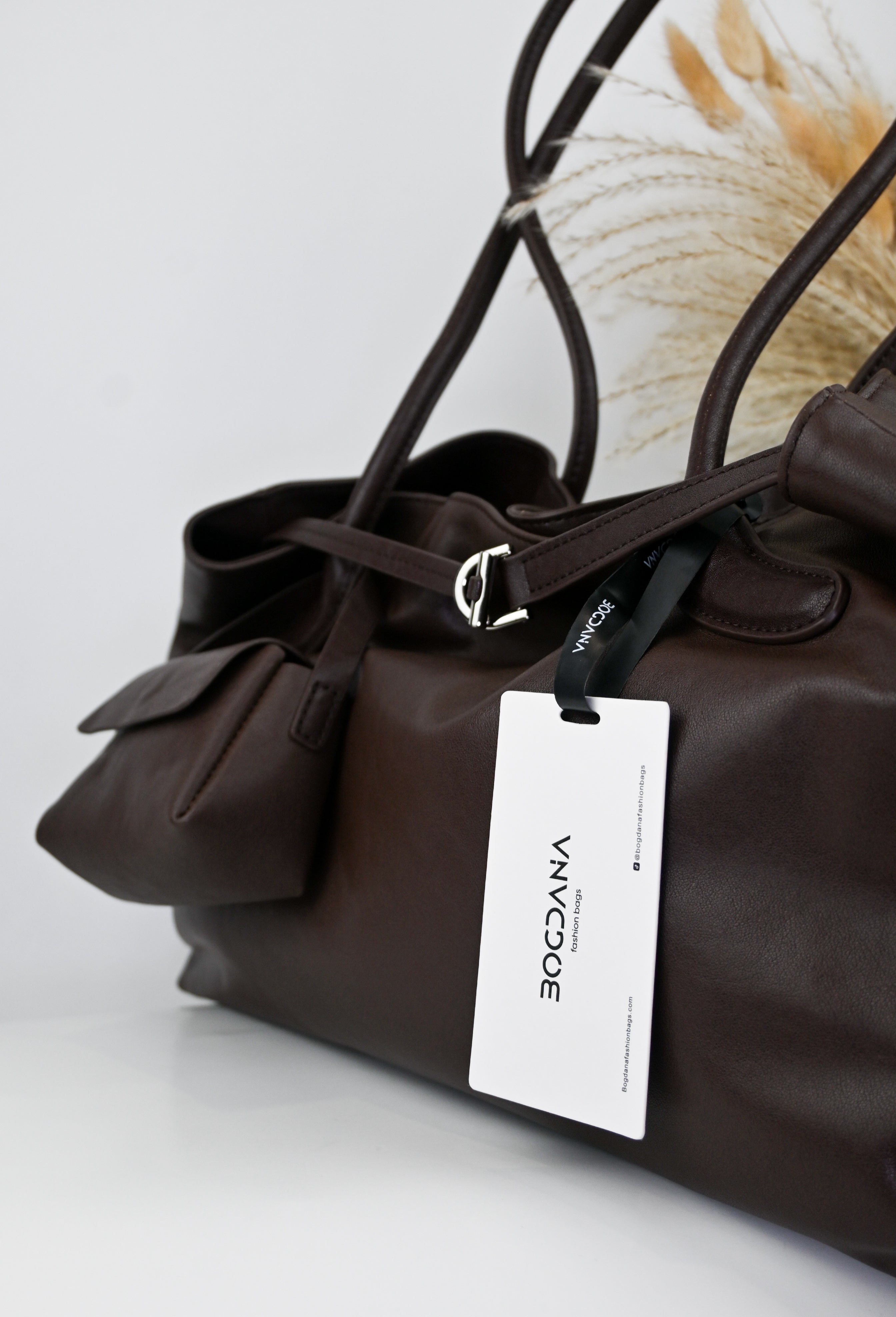 LA FORMA DUO — shoulder bag made from genuine leather and genuine suede (2 options)