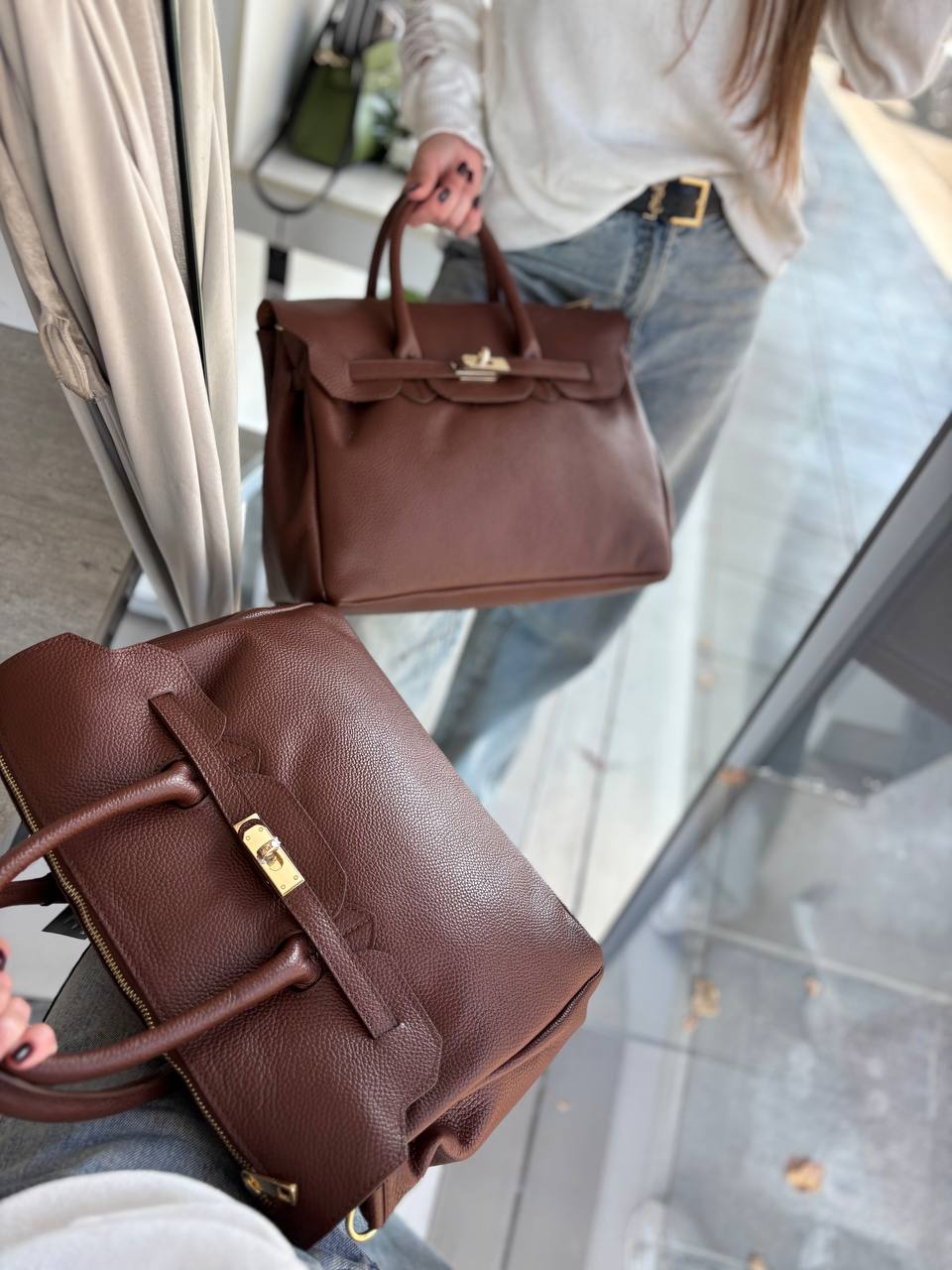 Milano Grande – Italian Leather Bag with Strap