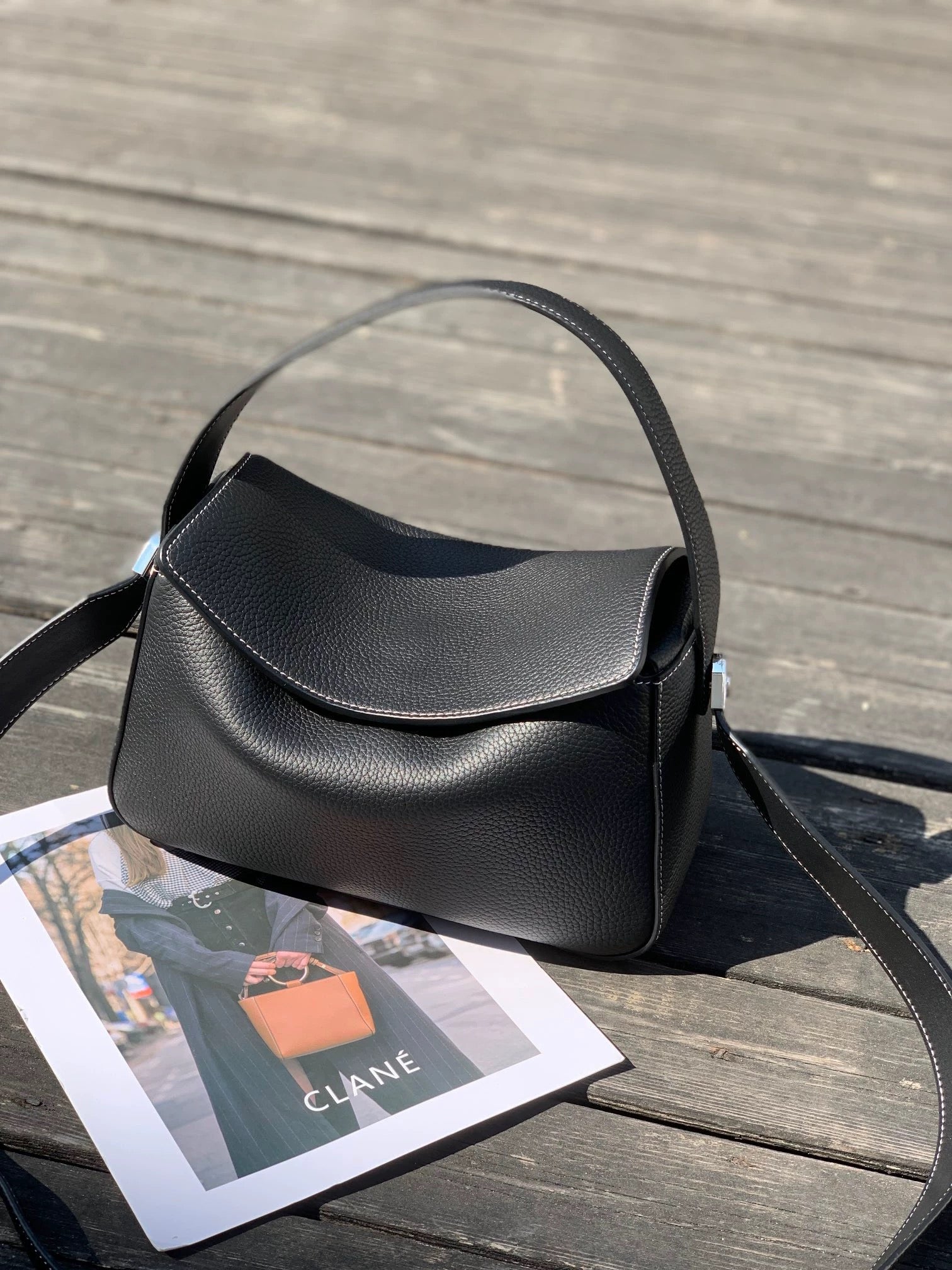 Dual Luxe – Genuine Leather Shoulder Bag