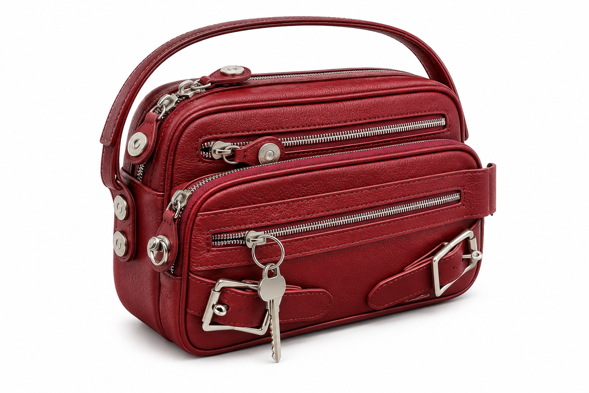 LORVESSA – Genuine Italian Leather Crossbody Bag | Women’s Designer-Style Handbag | 11 × 7 × 4
