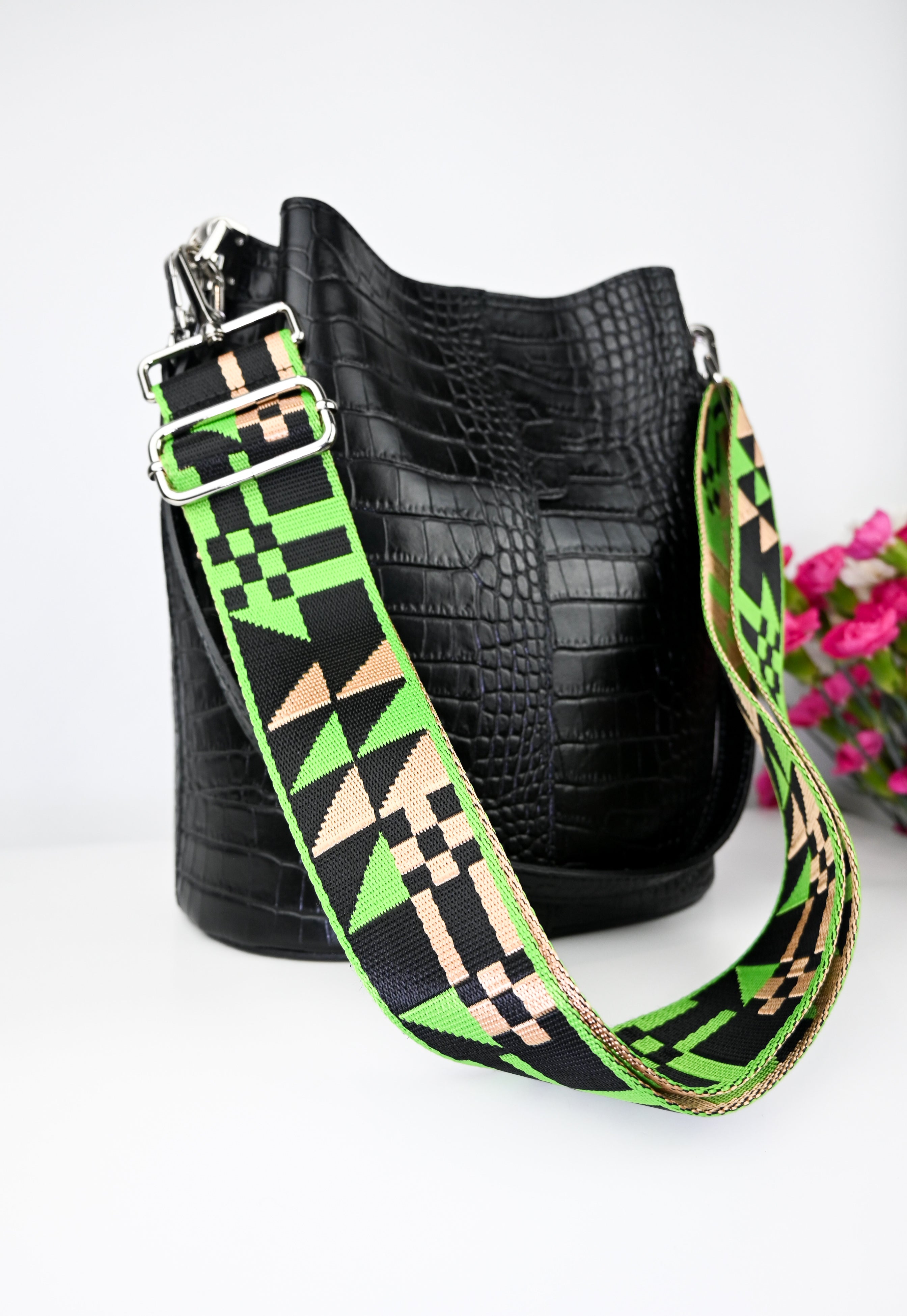 🎒 CROCO BELLA — Italian Leather Bag 🇮🇹