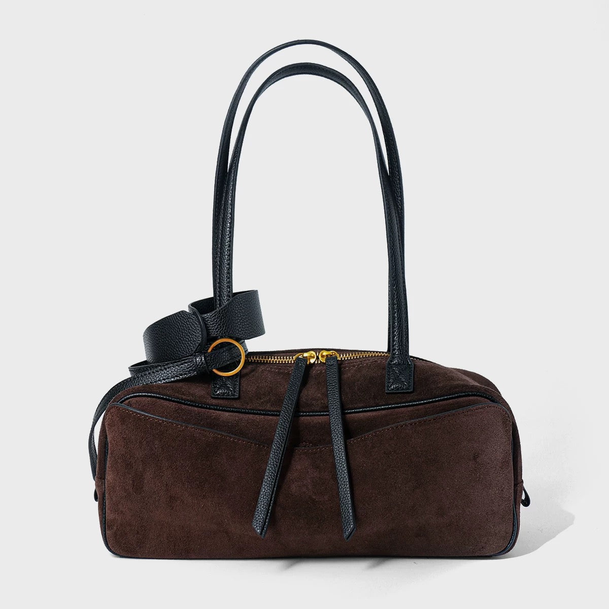 Siena Suede & Leather Shoulder Bag