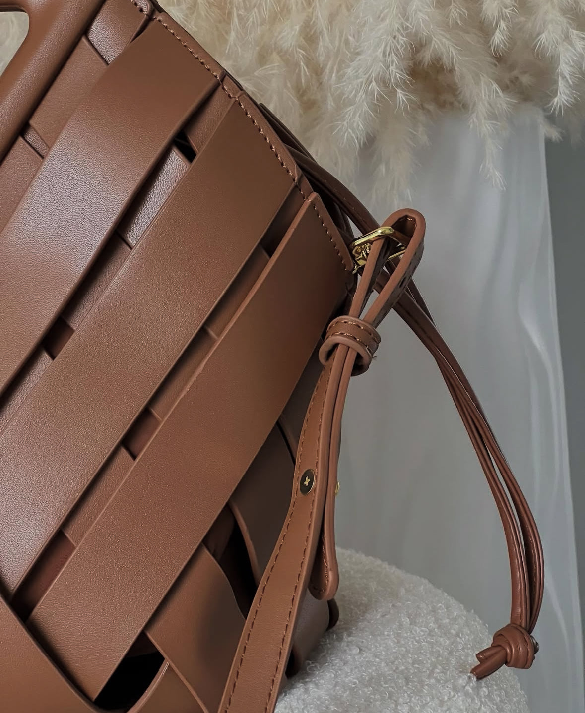 The Statement Weave Bag-A Bold Statement in Genuine Leather