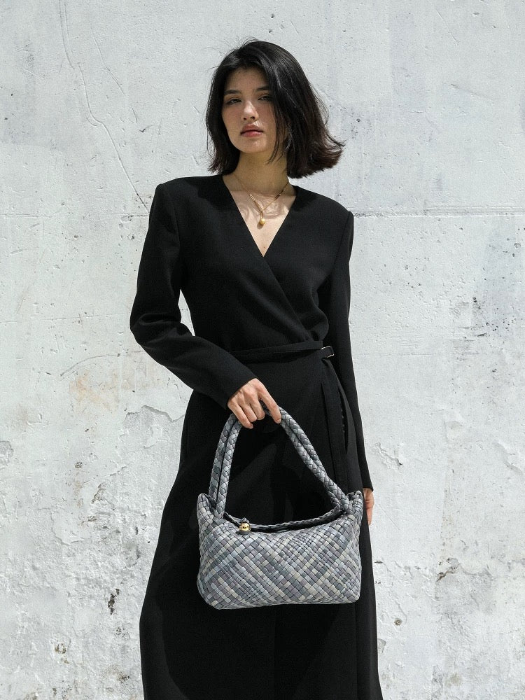 Handwoven Elegance – Genuine Leather Bag