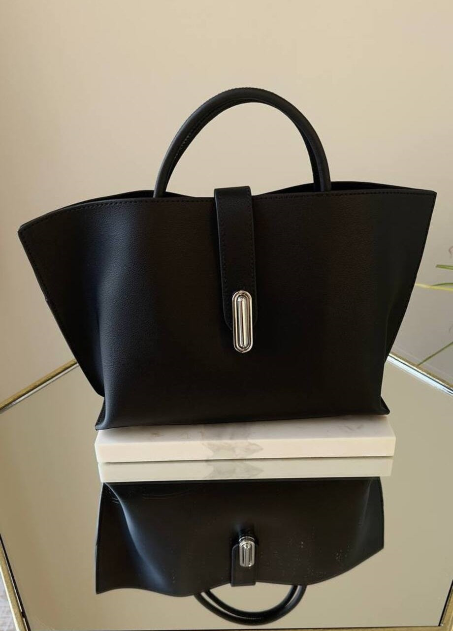 Tote Bag NATURAL LEATHER with Long Adjustable Strap