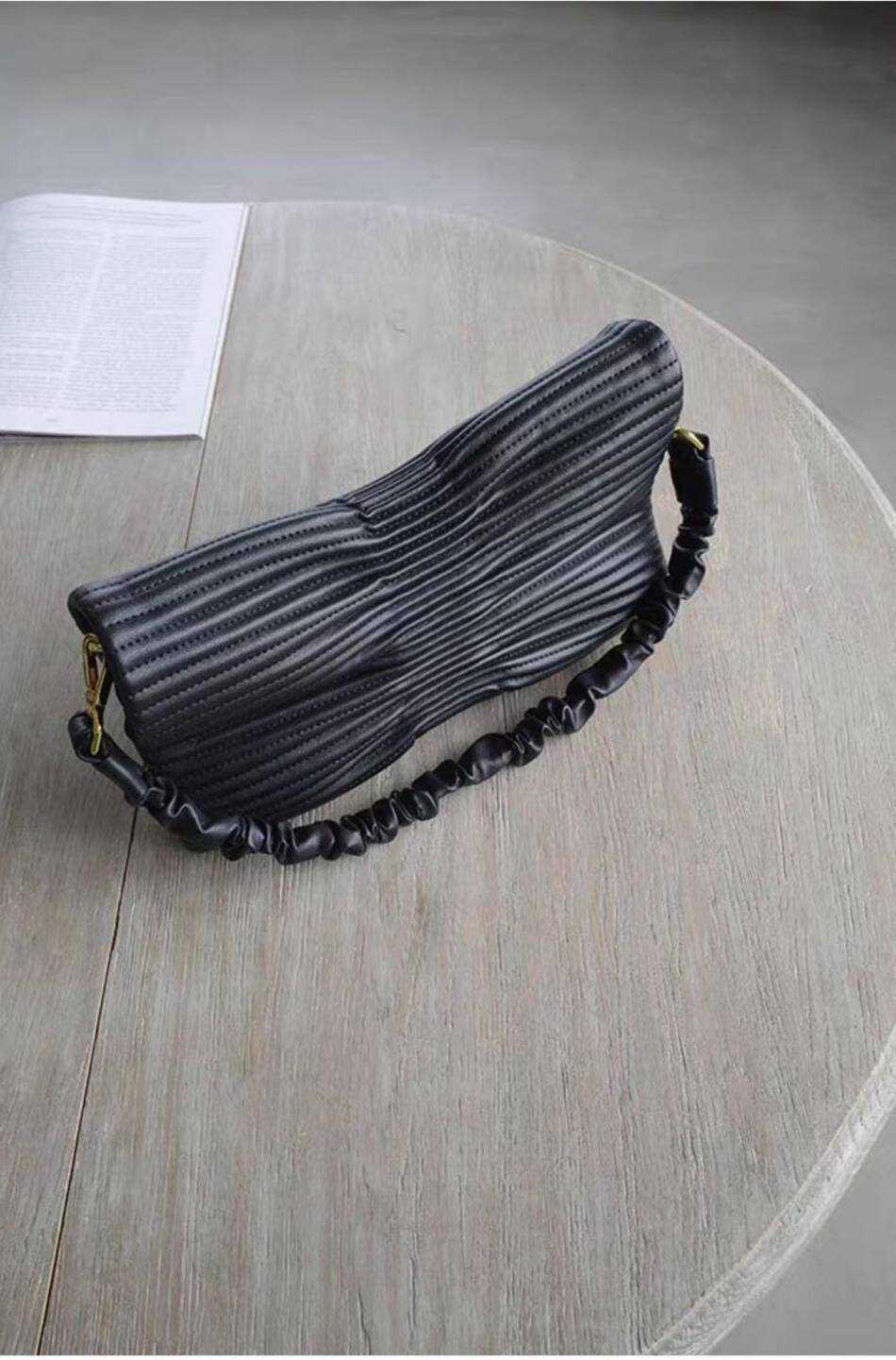 Genuine Leather Bag “Textured Grace”