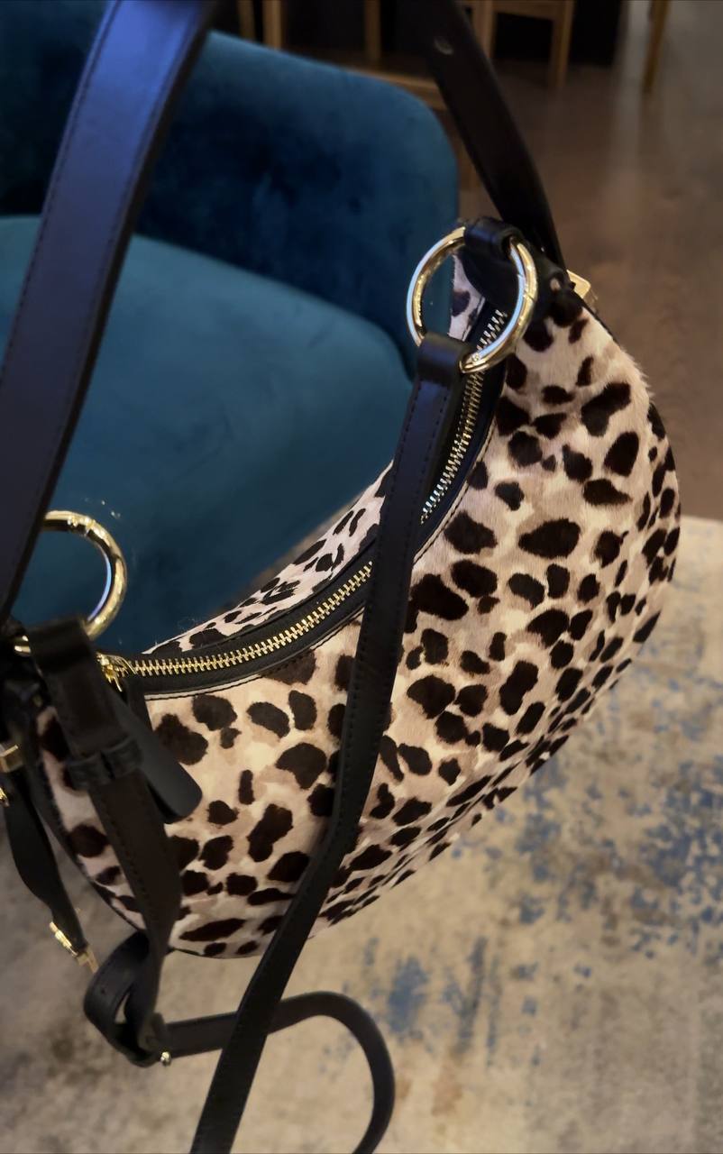 Genuine Leather and Fur Bag “Wild Elegance”