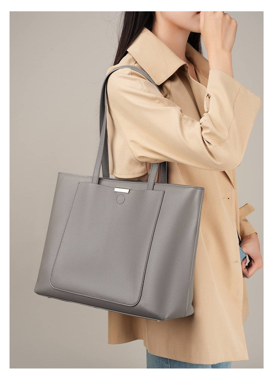 Spacious Leather Tote
