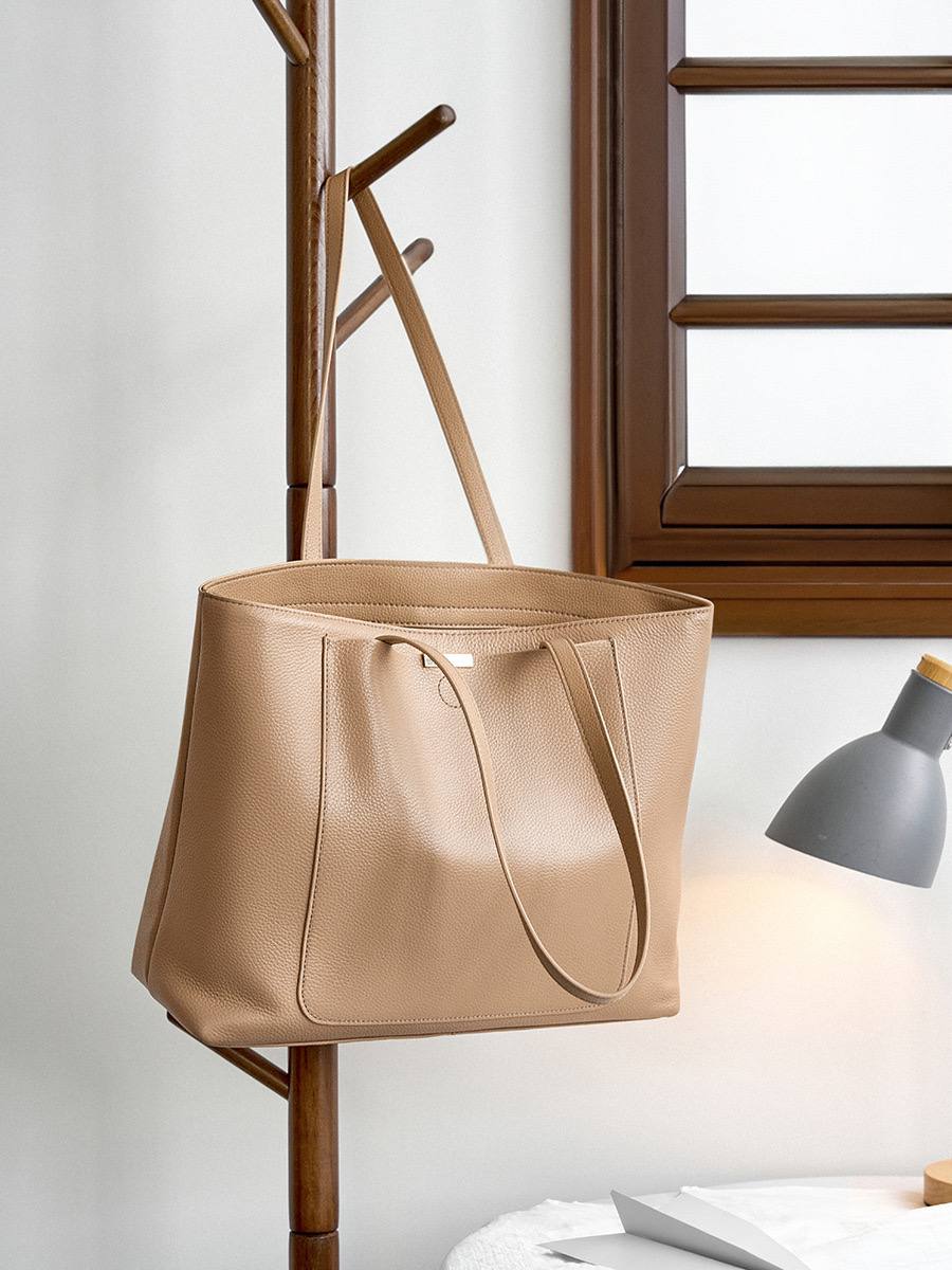 Spacious Leather Tote
