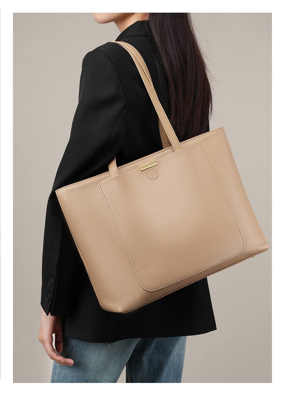 Spacious Leather Tote