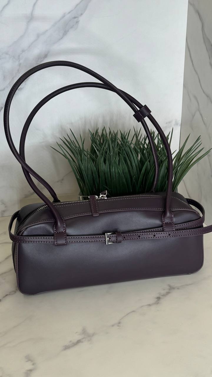NOIR CLASSIQUE – Genuine Leather Shoulder Bag