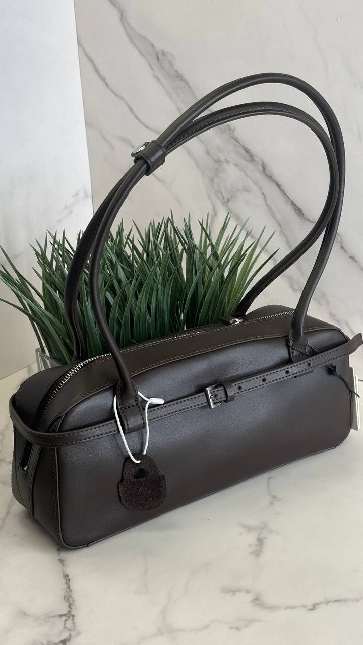 NOIR CLASSIQUE – Genuine Leather Shoulder Bag