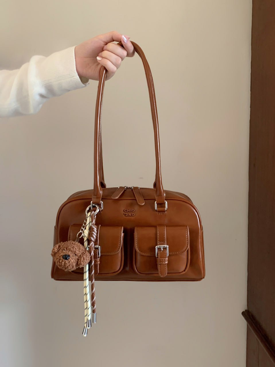 Elegance Blend Canvas and Faux Leather Bag