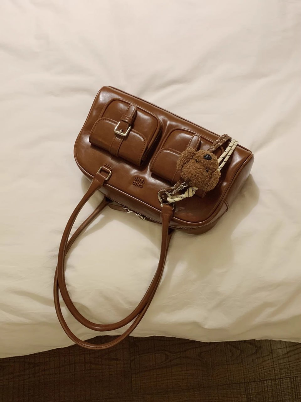 Elegance Blend Canvas and Faux Leather Bag