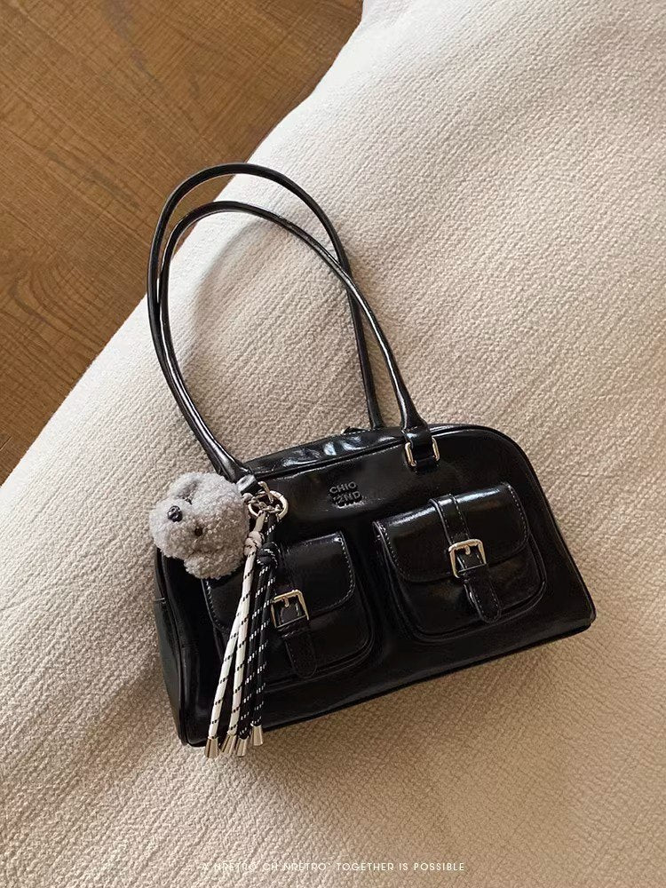 Elegance Blend Canvas and Faux Leather Bag