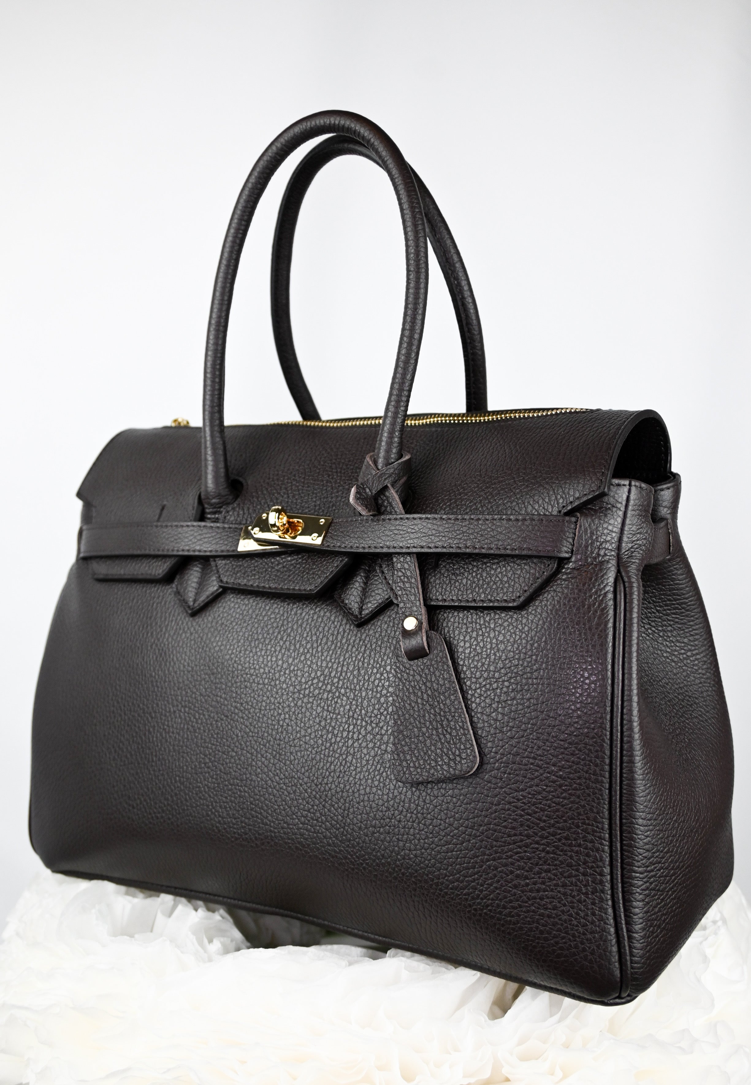 Milano Grande – Italian Leather Bag. Without a strap