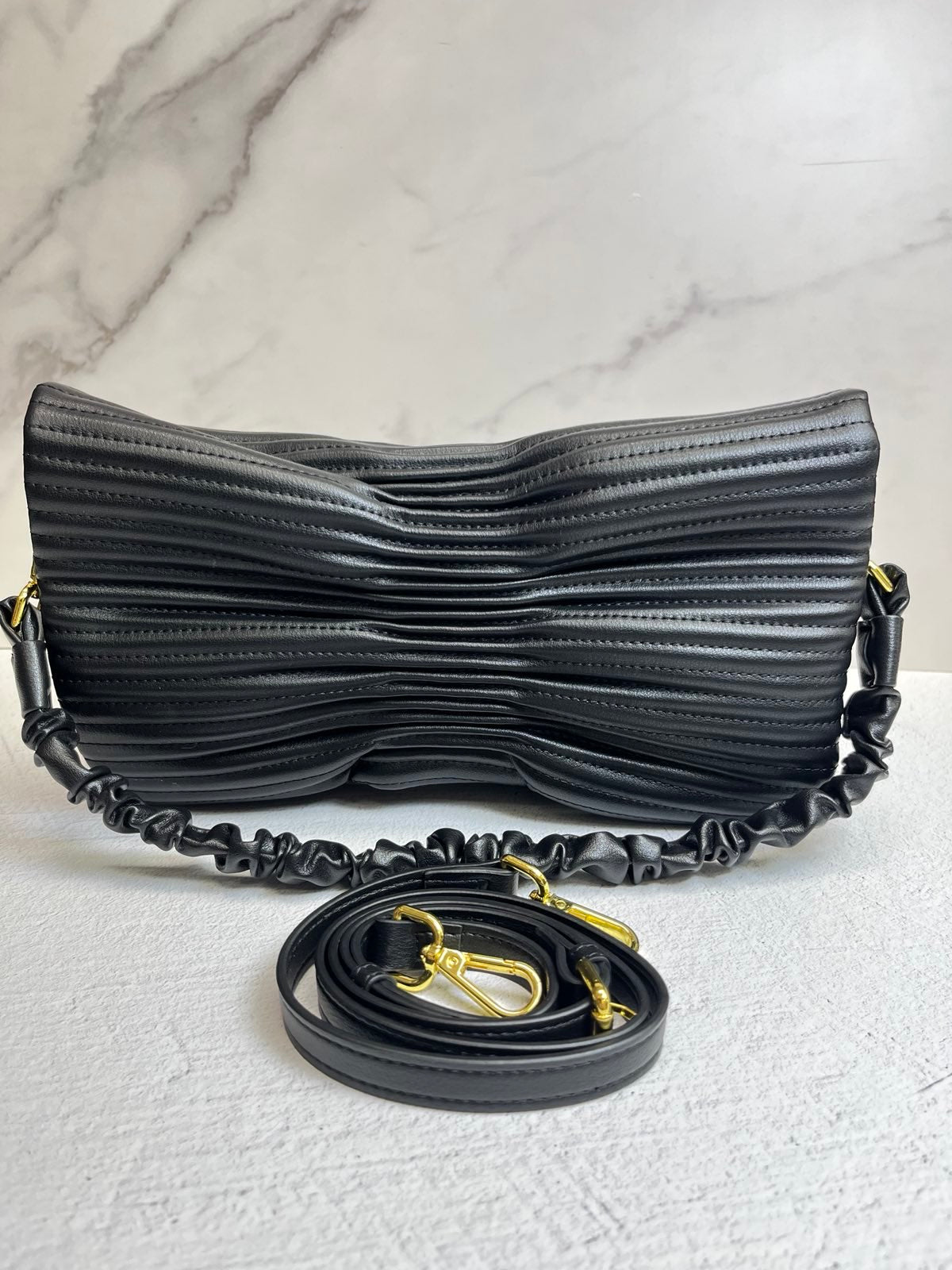Genuine Leather Bag “Textured Grace”