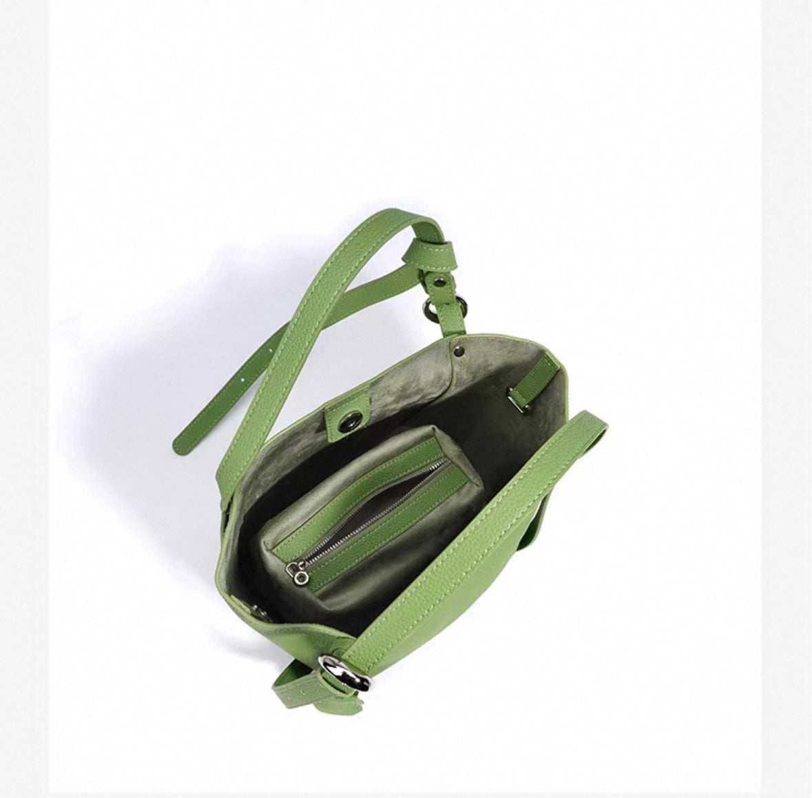 Narana Genuine Leather Bag with Matching Pouch — Style in Motion
