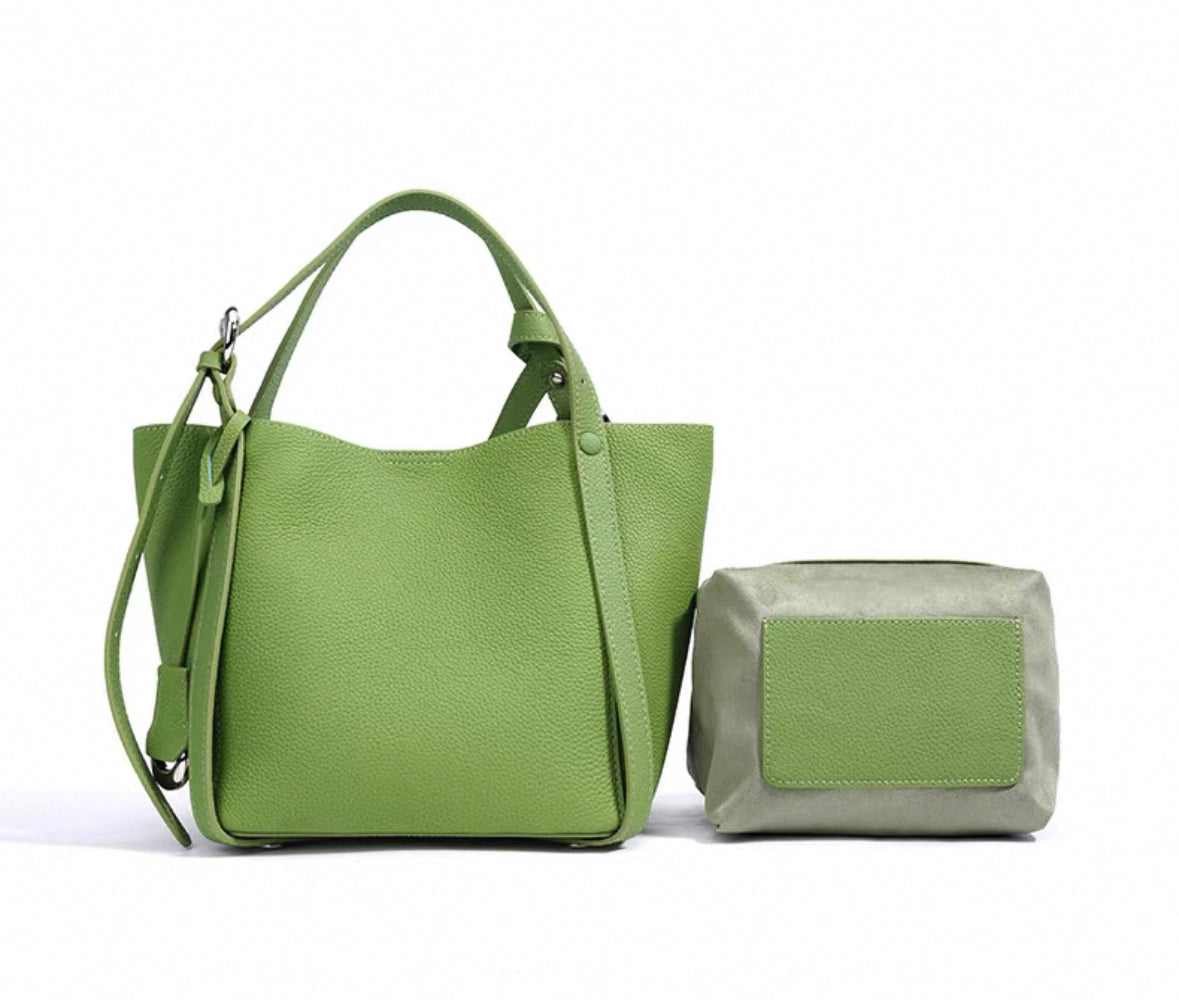 Narana Genuine Leather Bag with Matching Pouch — Style in Motion