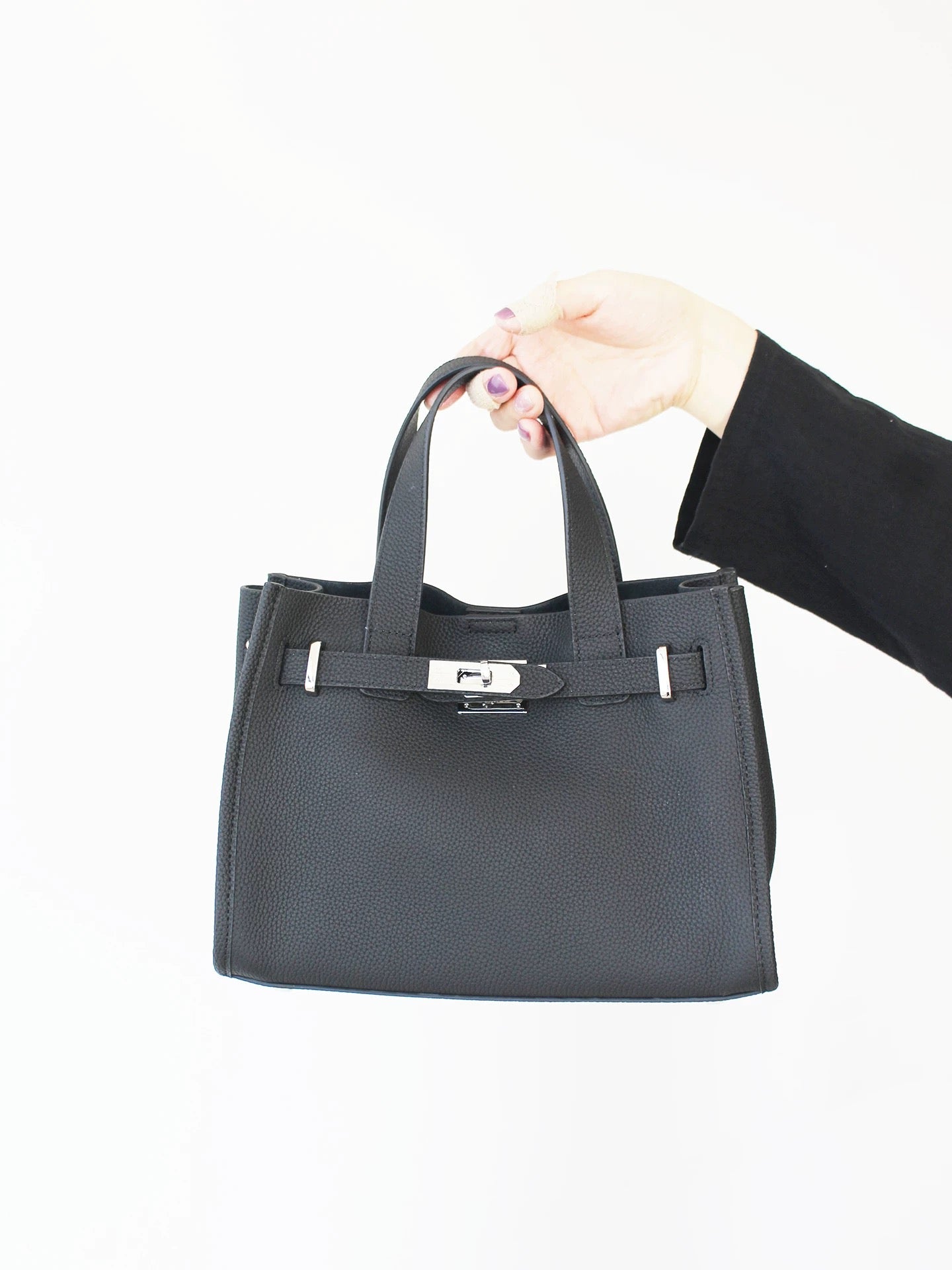 Bogdana Urban Luxe Small 👜✨ – Long Strap Leather Crossbody