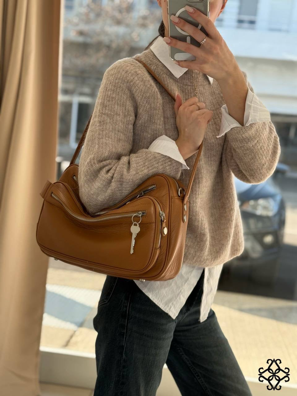 Siena Classic — Premium Italian Leather Bag 🇮🇹