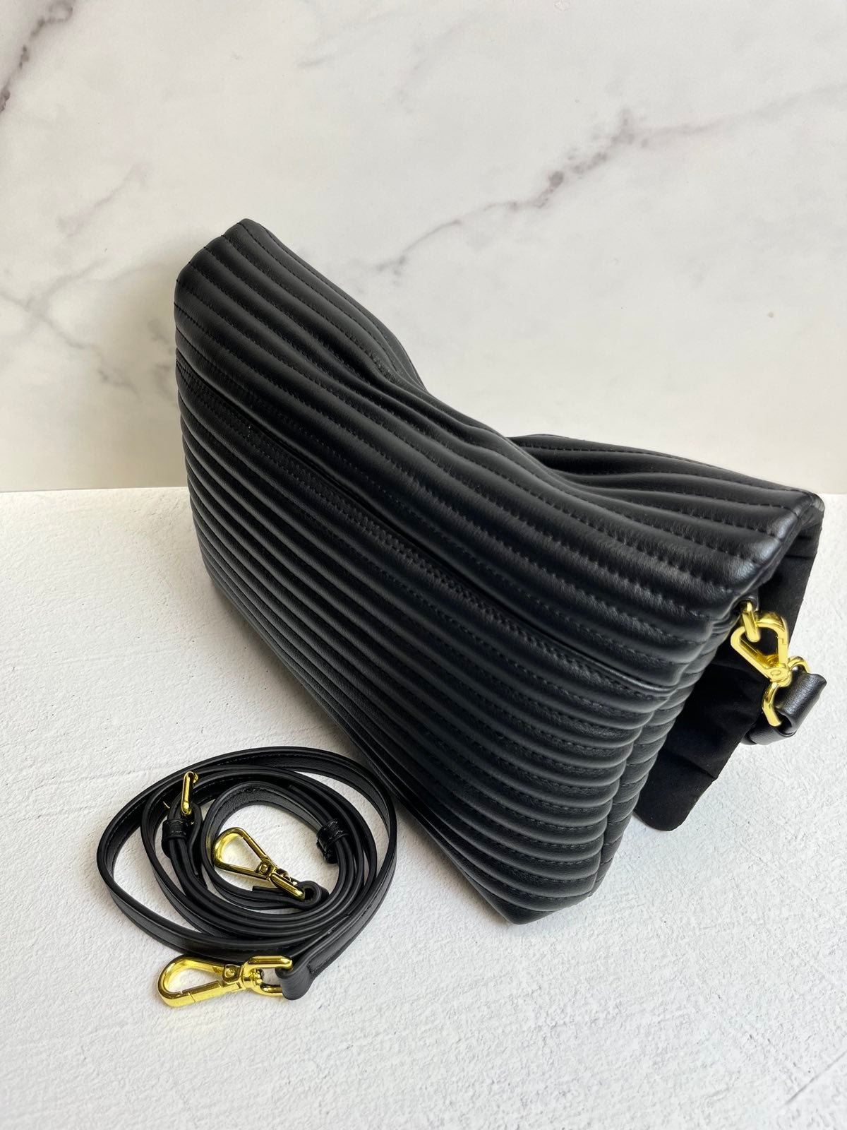 Genuine Leather Bag “Textured Grace”