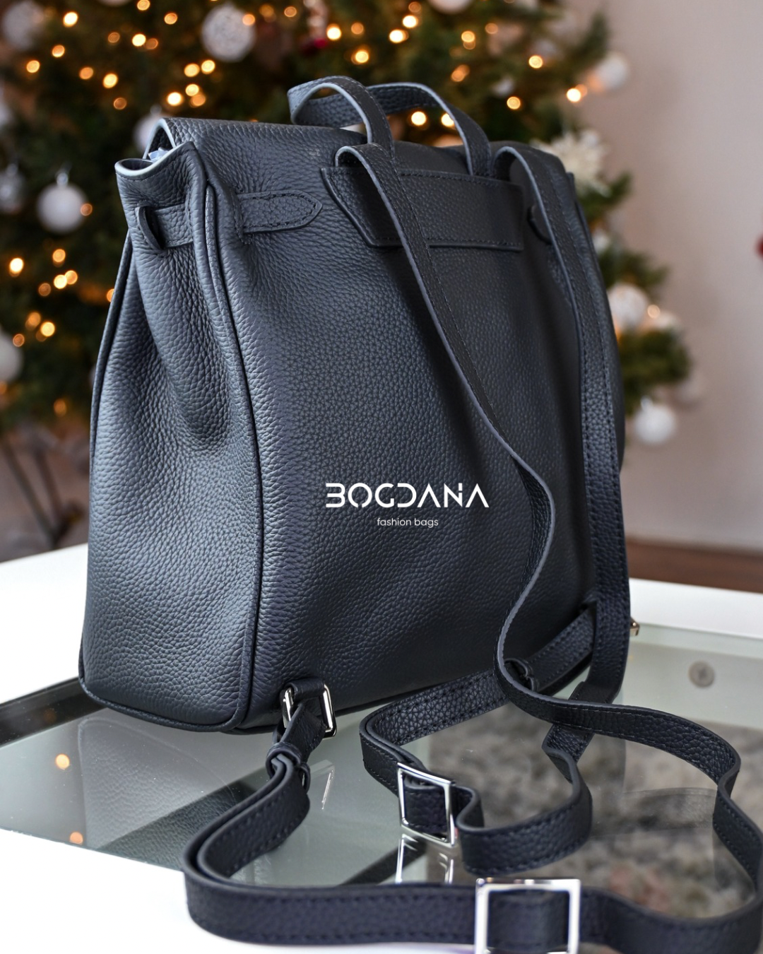 Bogdana Mini Leather Backpack
