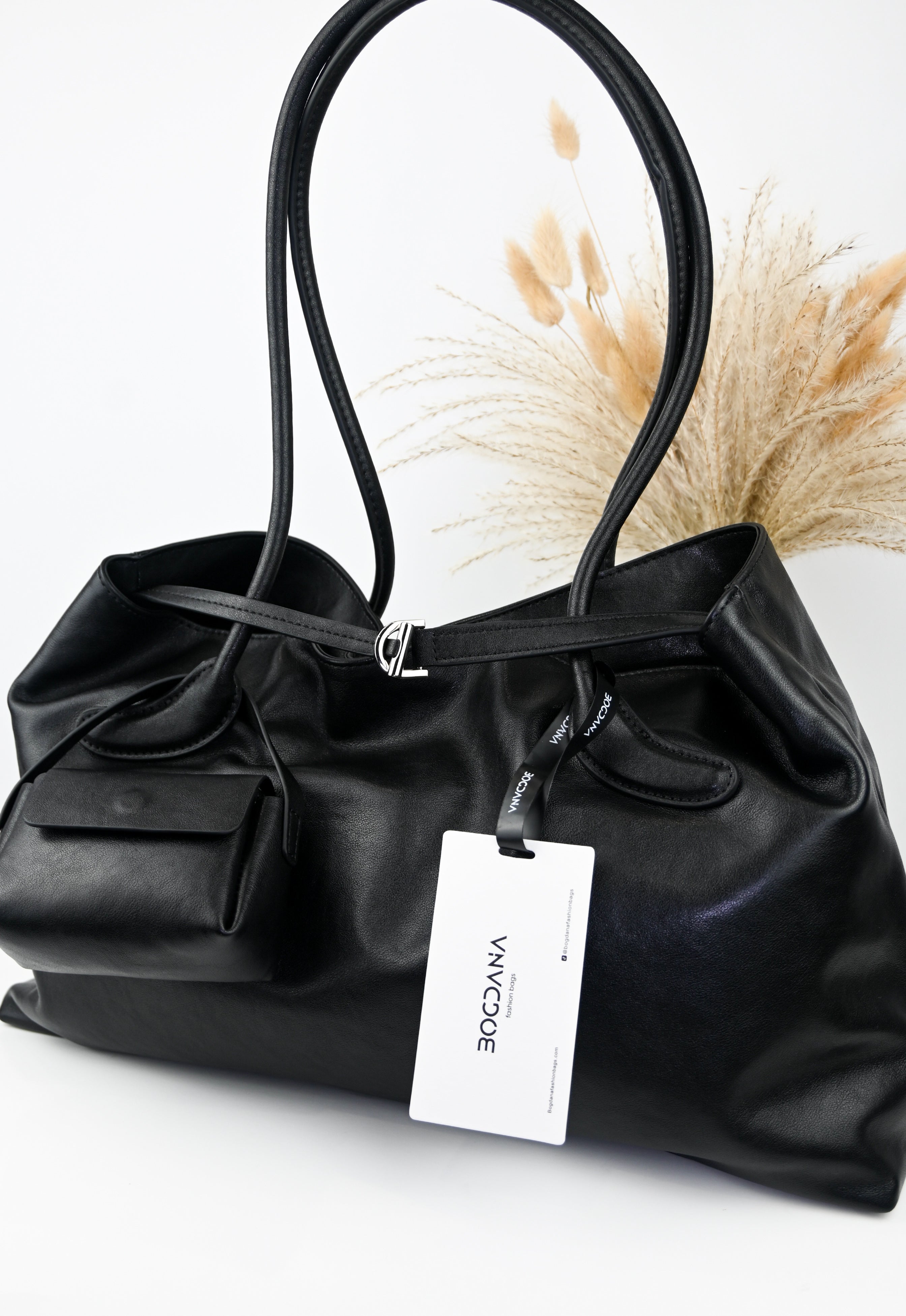 LA FORMA DUO — shoulder bag made from genuine leather and genuine suede (2 options)