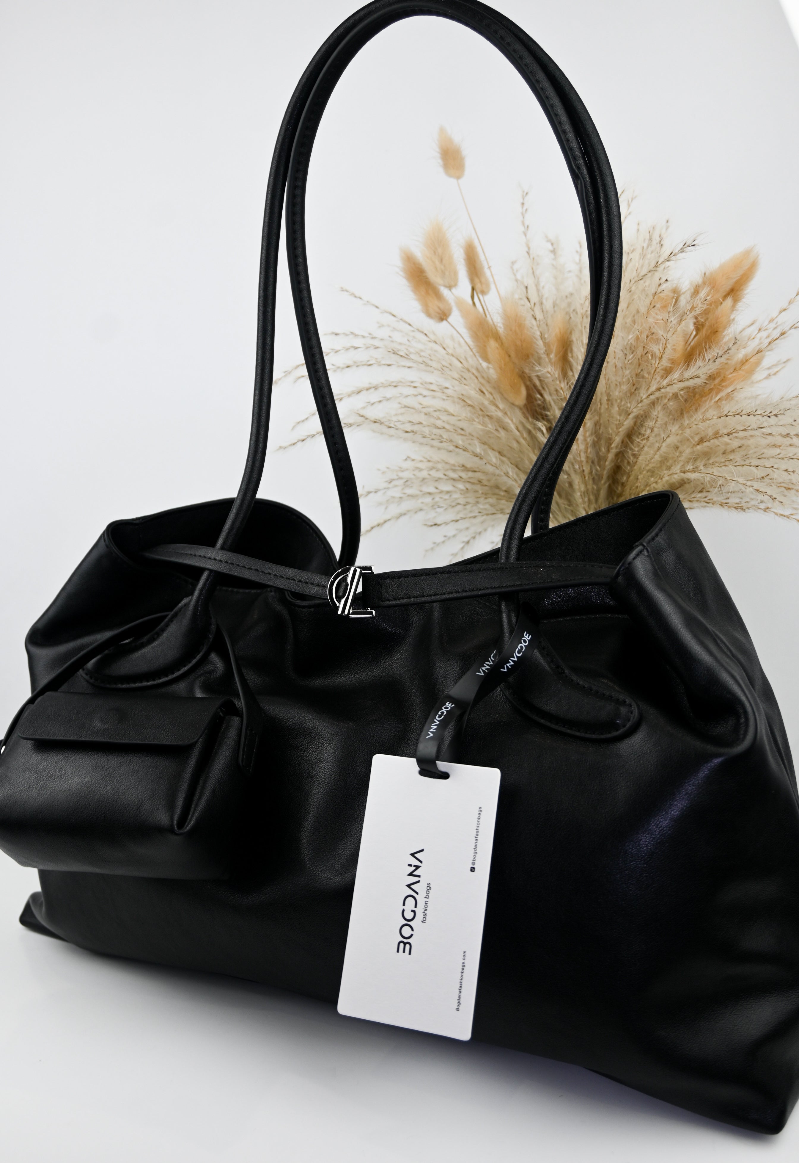 LA FORMA DUO — shoulder bag made from genuine leather and genuine suede (2 options)