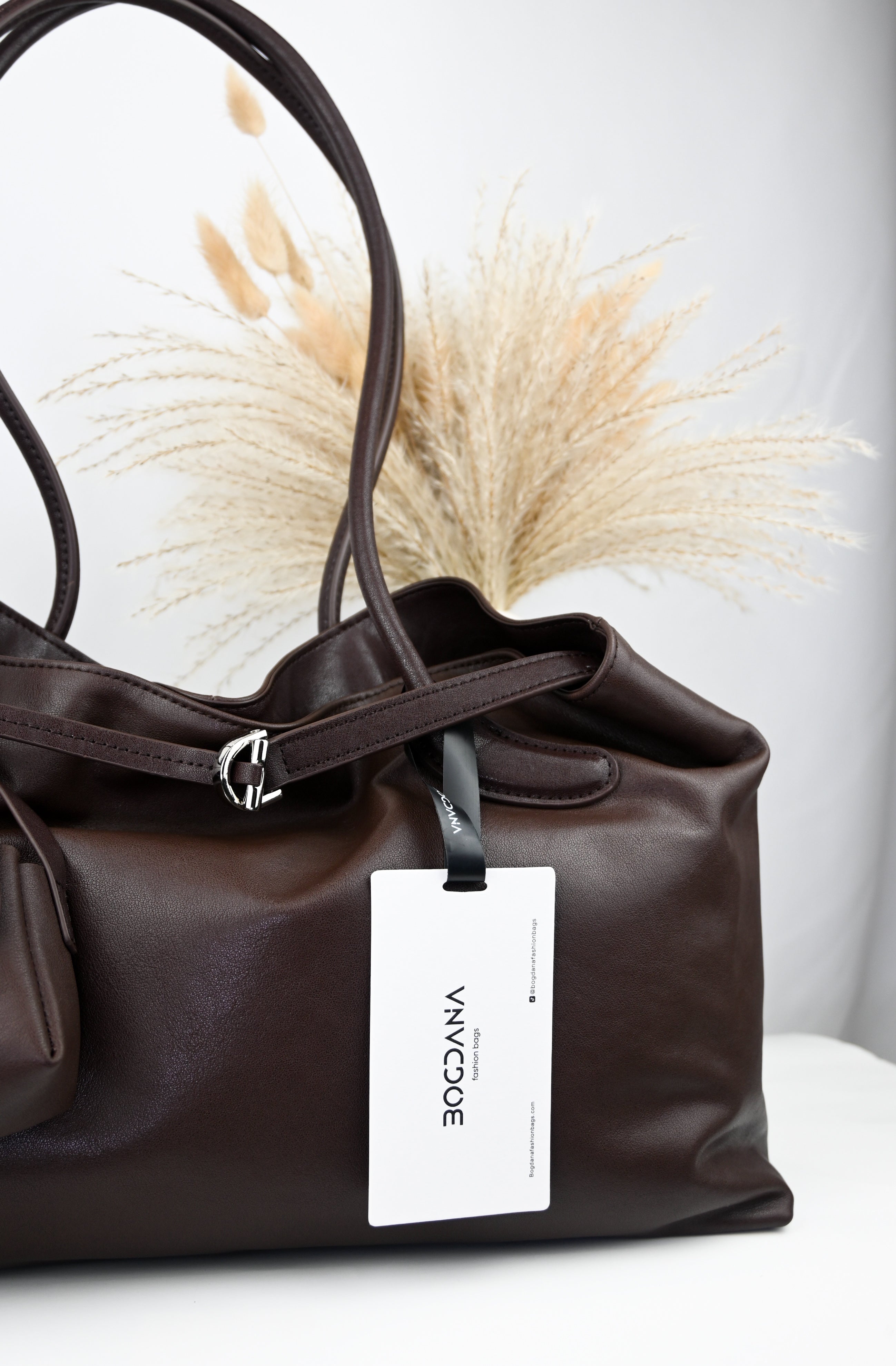 LA FORMA DUO — shoulder bag made from genuine leather and genuine suede (2 options)