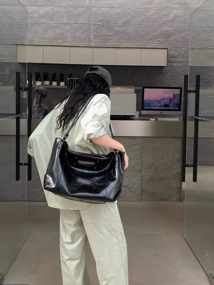Embossed Leather Shopper Bag — A Bold Statement of Style