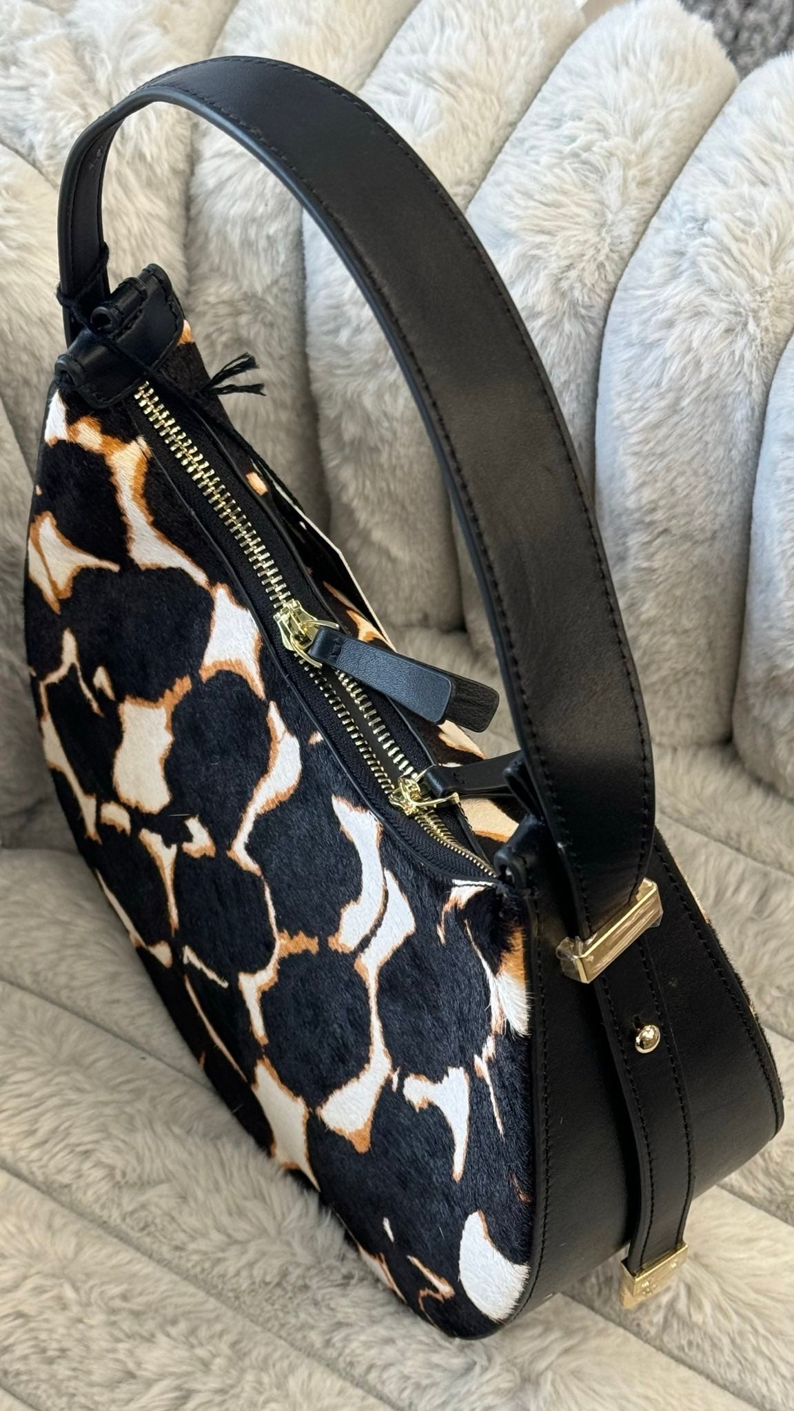 Genuine Leather and Fur Bag “Wild Elegance”