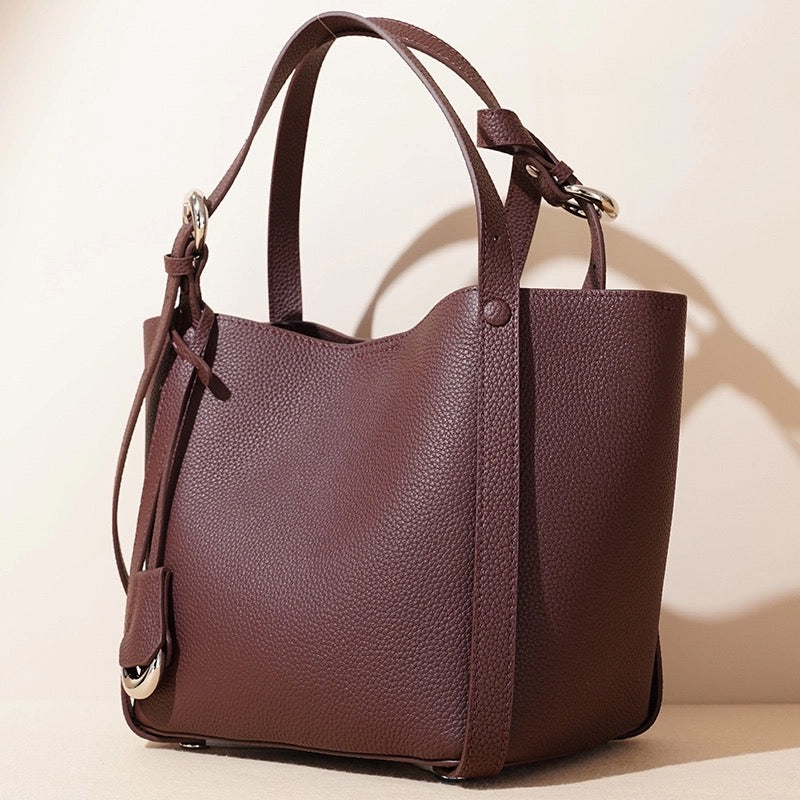 Narana Genuine Leather Bag with Matching Pouch — Style in Motion