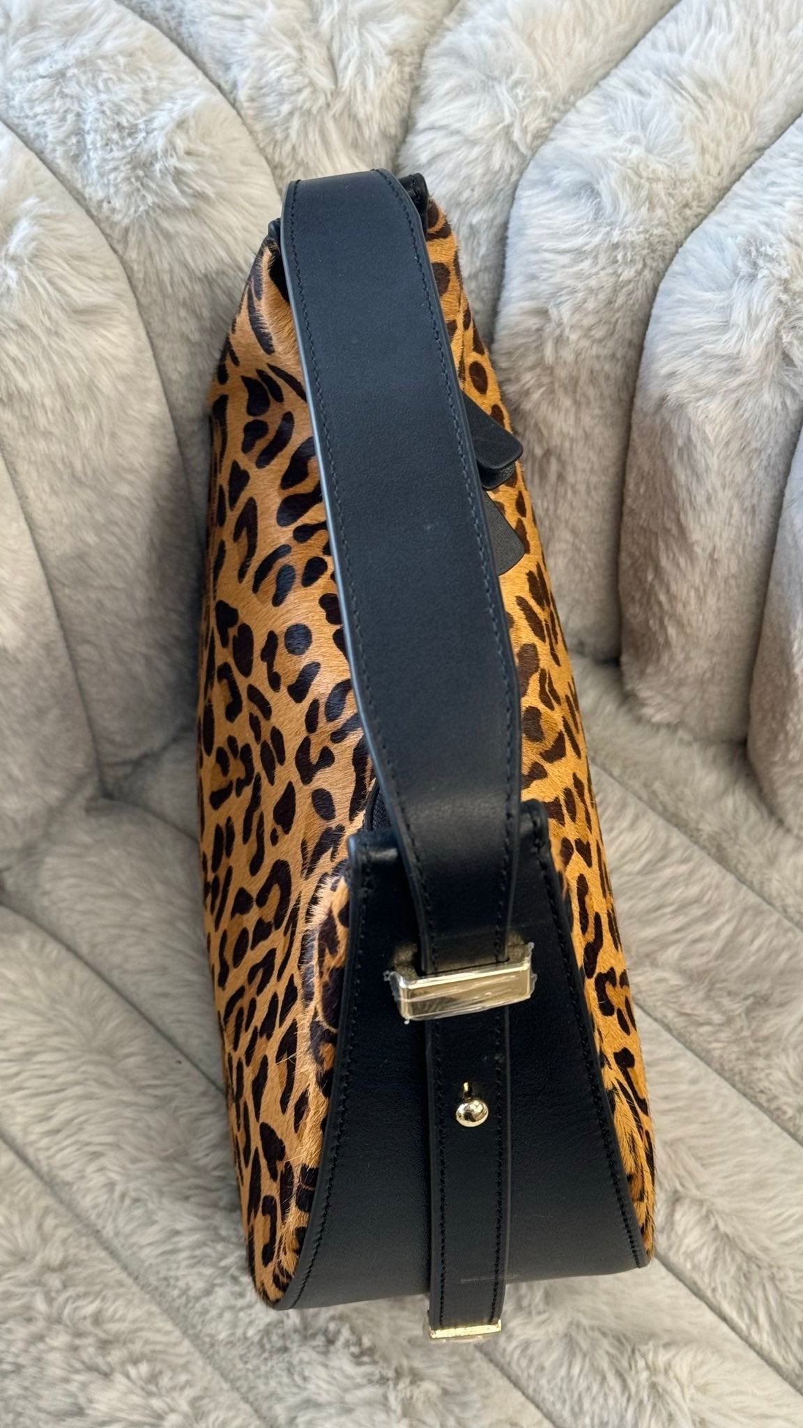 Genuine Leather and Fur Bag “Wild Elegance”