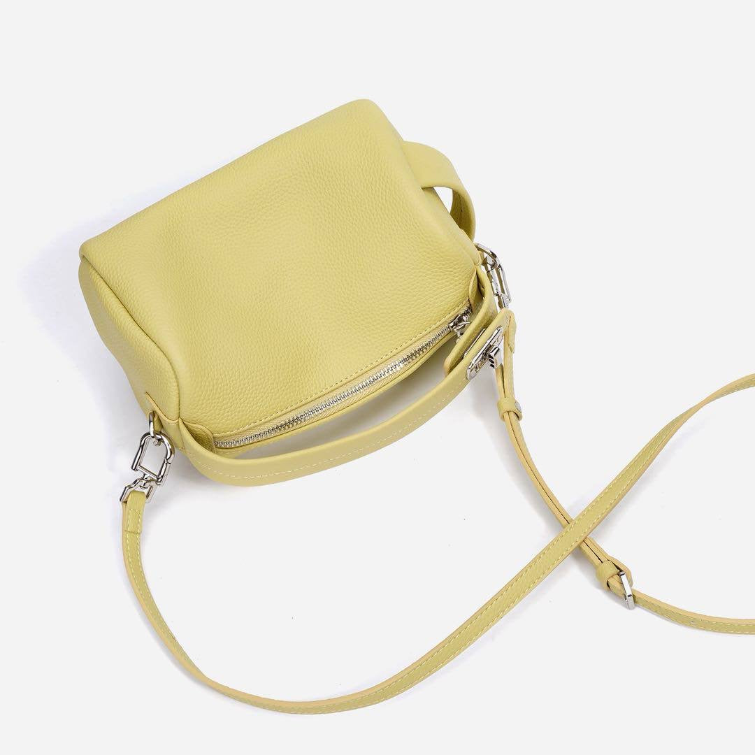 SoftDrop Grain Crossbody Bag — Compact Purse with Adjustable Long Strap