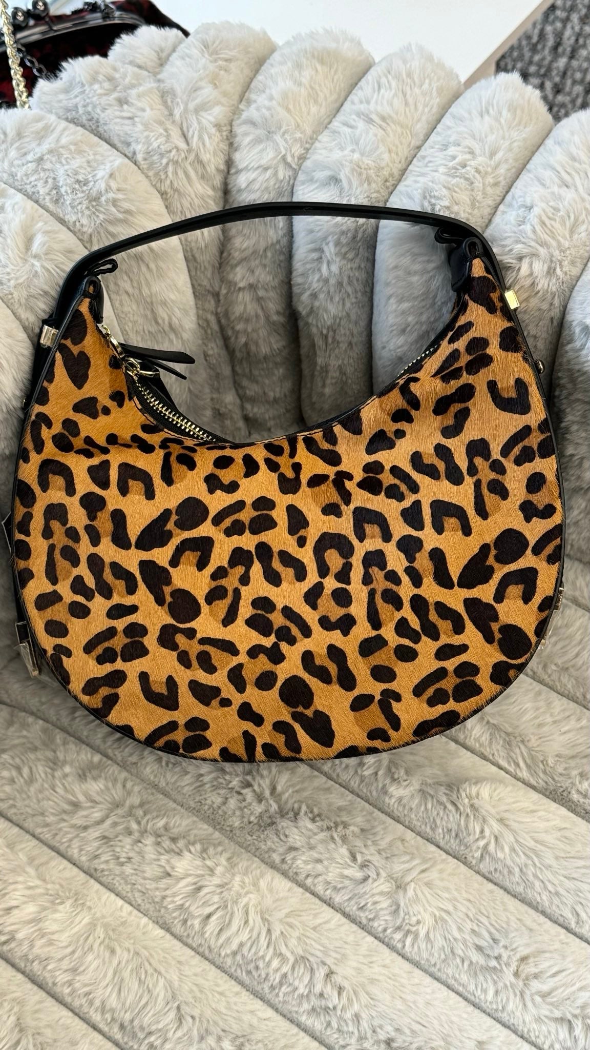 Genuine Leather and Fur Bag “Wild Elegance”