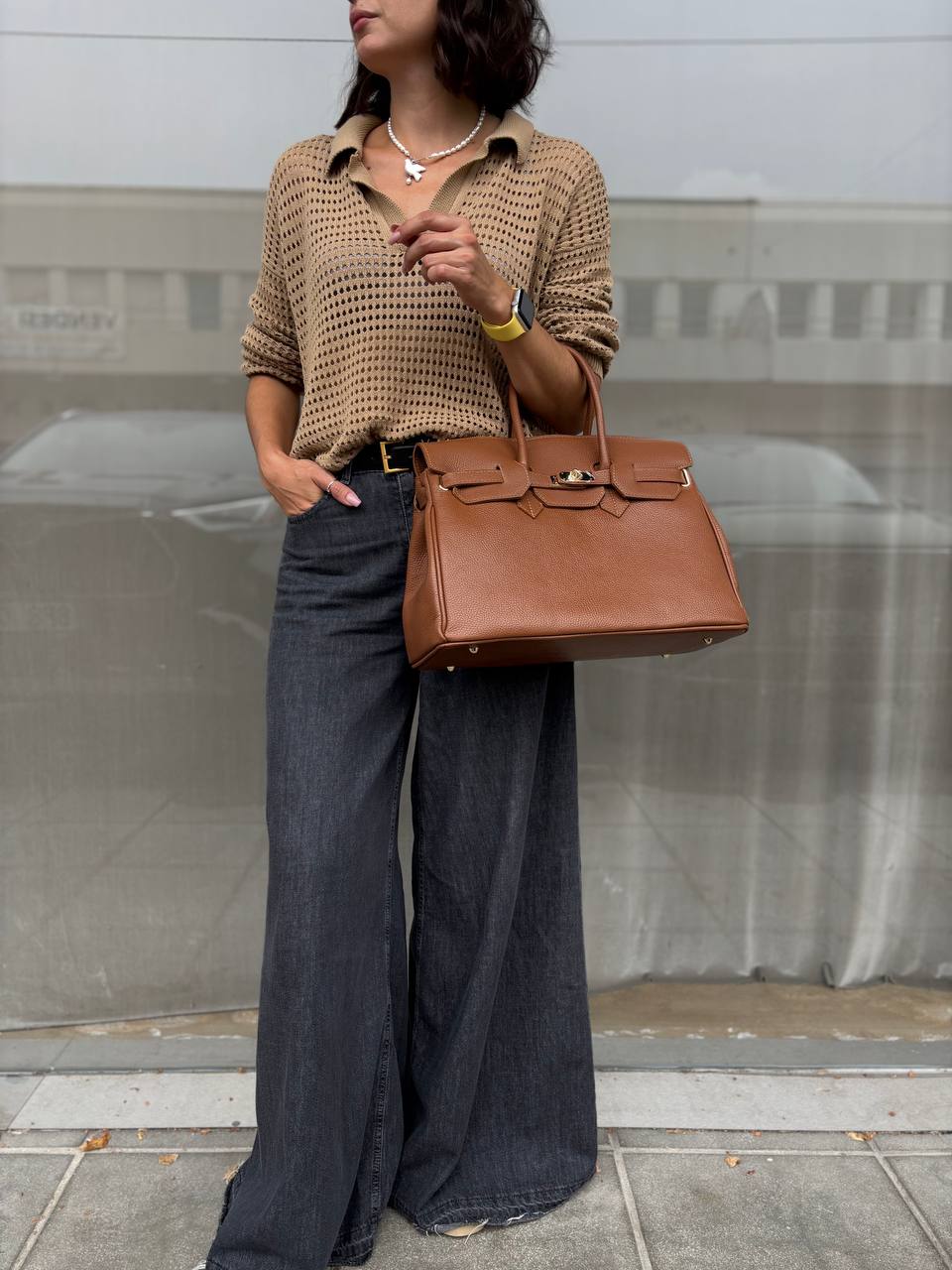 Milano Grande – Italian Leather Bag. Without a strap