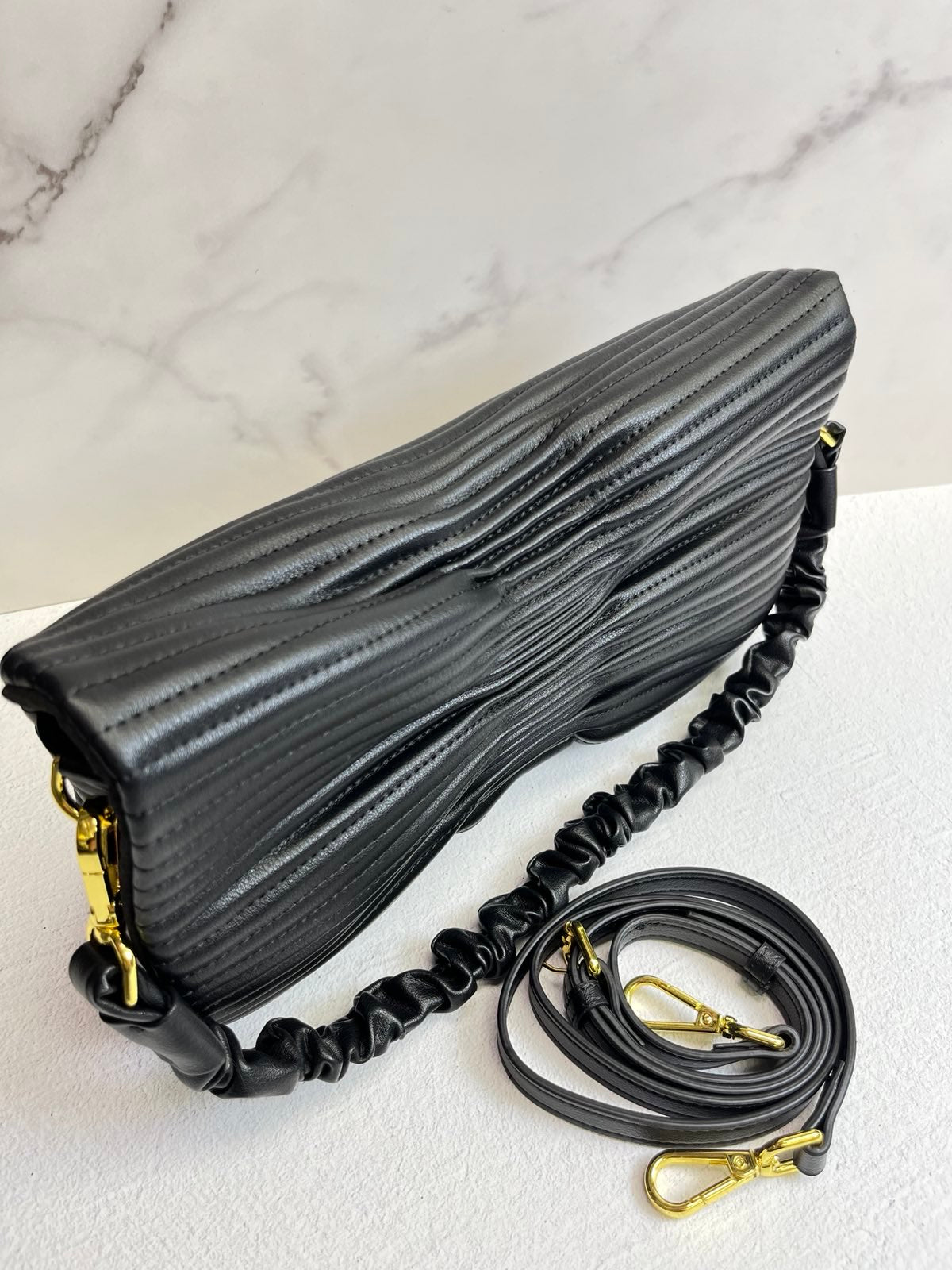 Genuine Leather Bag “Textured Grace”