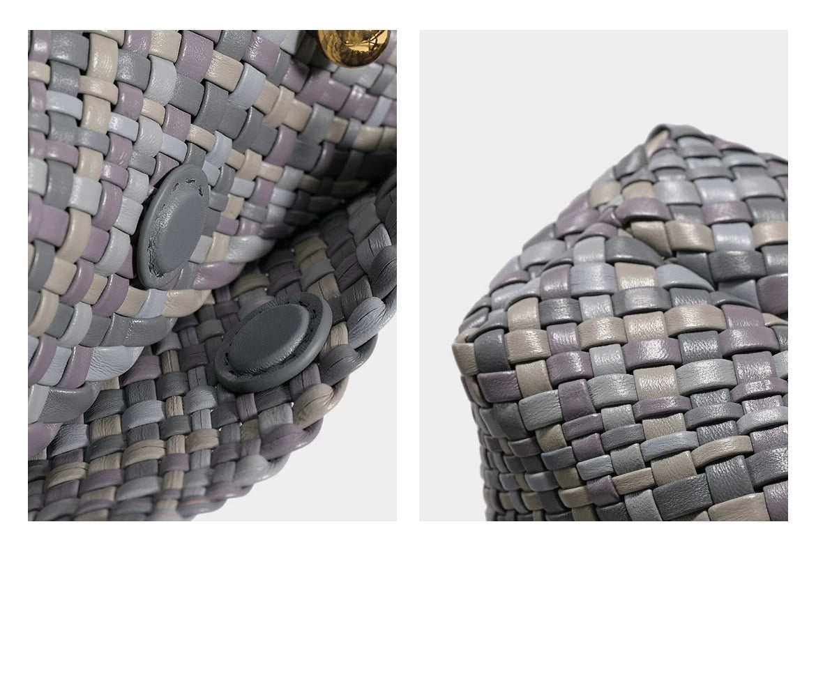 Handwoven Elegance – Genuine Leather Bag