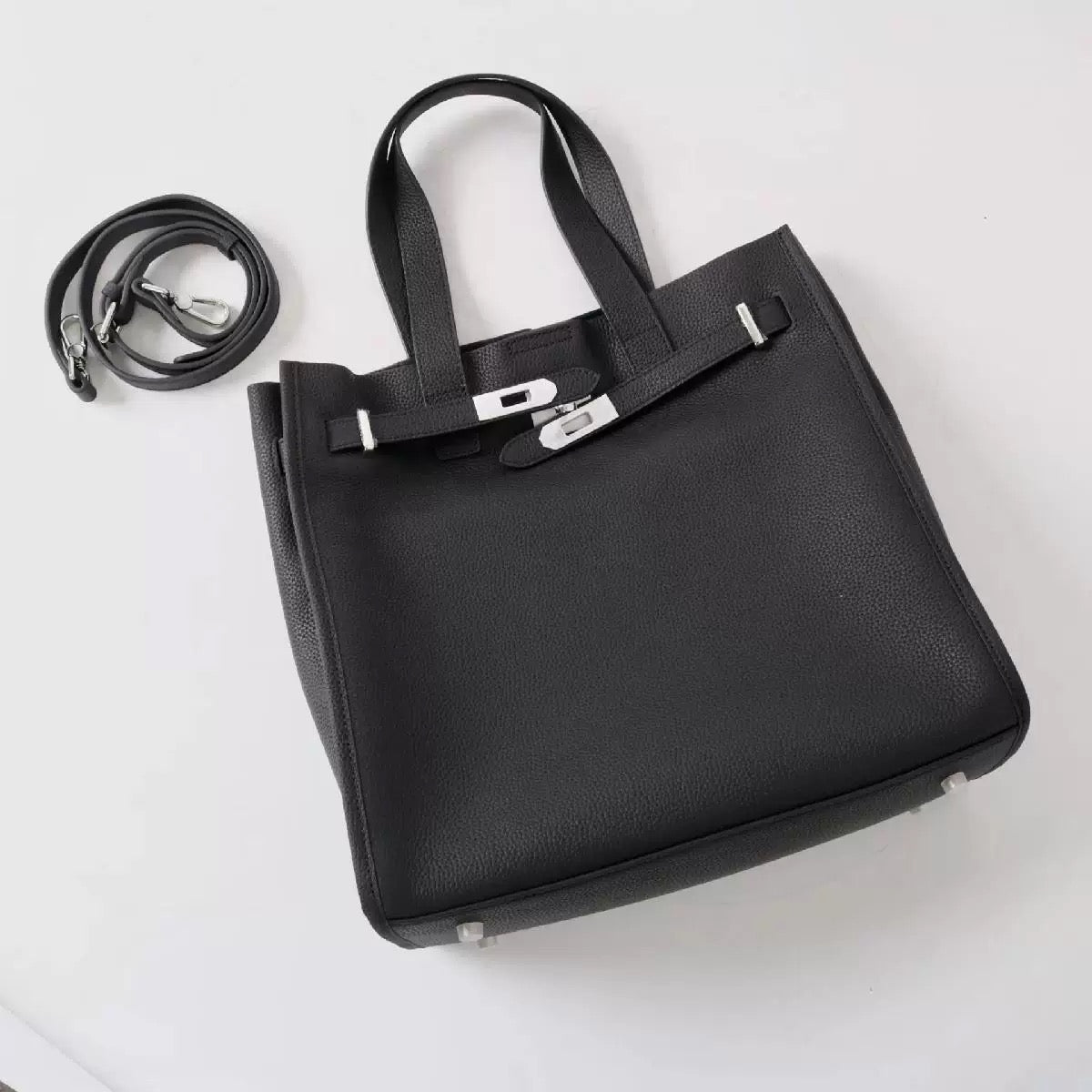 Large Genuine Leather Tote Bag – Work, Laptop & Business Shoulder Bag for Women